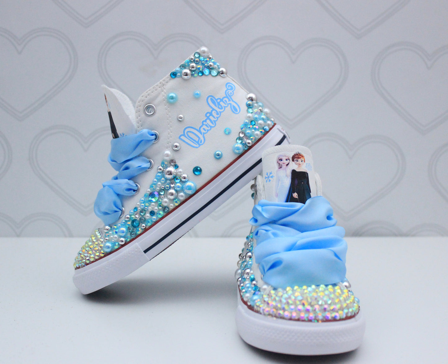 Frozen shoes- Frozen bling Converse-Girls Frozen Shoes-Elsa Shoes
