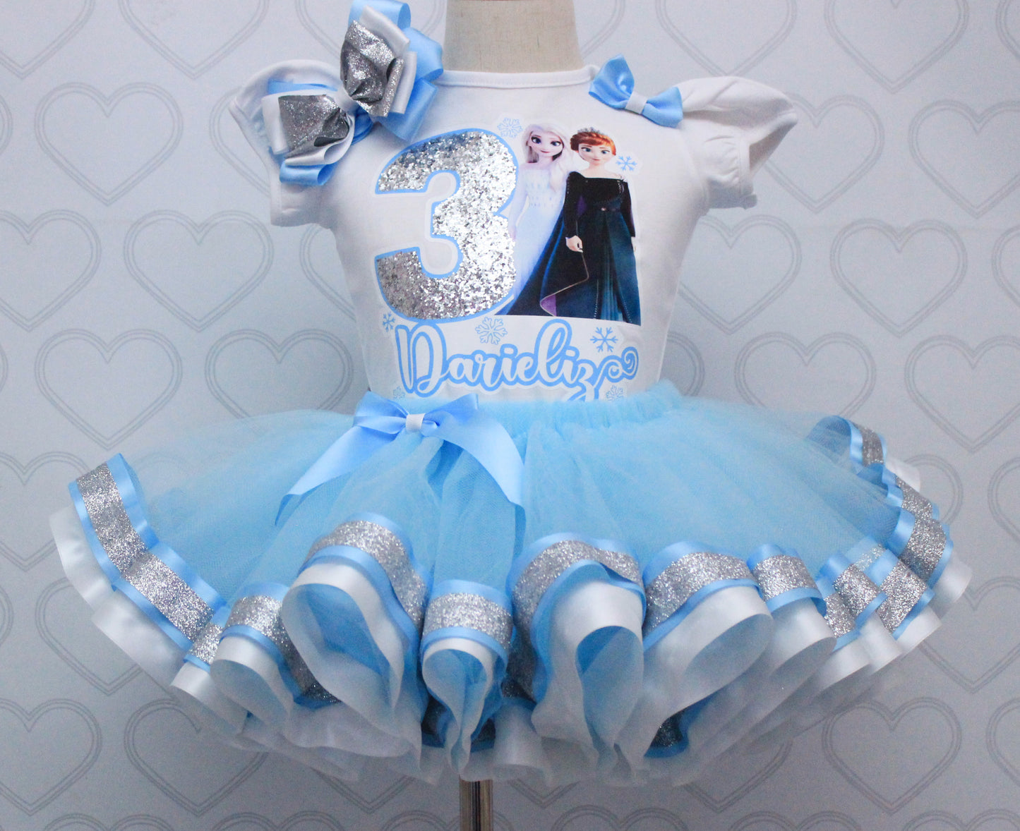 Frozen tutu set-Frozen outfit-Frozen dress-Elsa tutu set