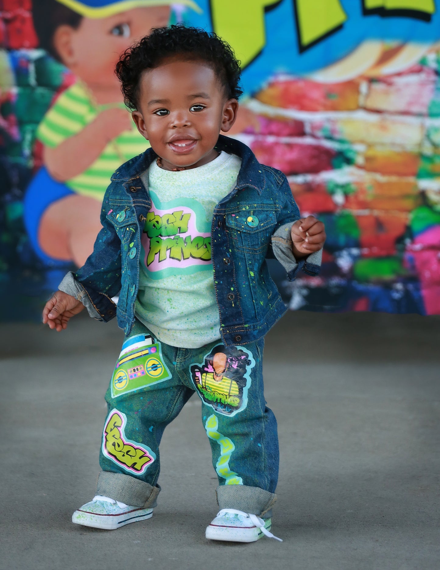 Fresh prince boys outfit - Fresh prince Denim Set-Boys Fresh prince boys denim set- Fresh Prince Birthday outfit