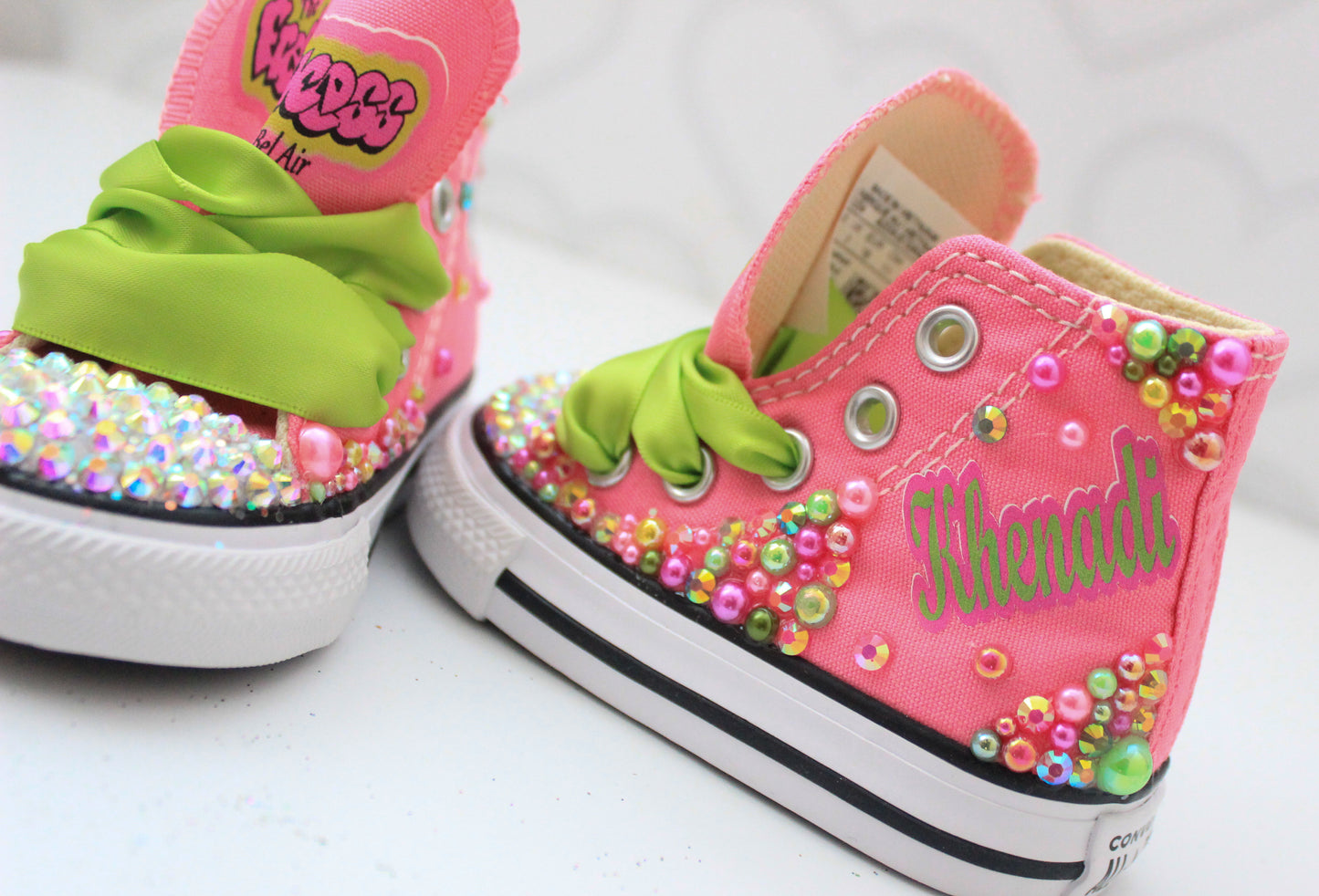 Fresh Princess shoes- Fresh Princess bling Converse-Girls Fresh Princess Shoes