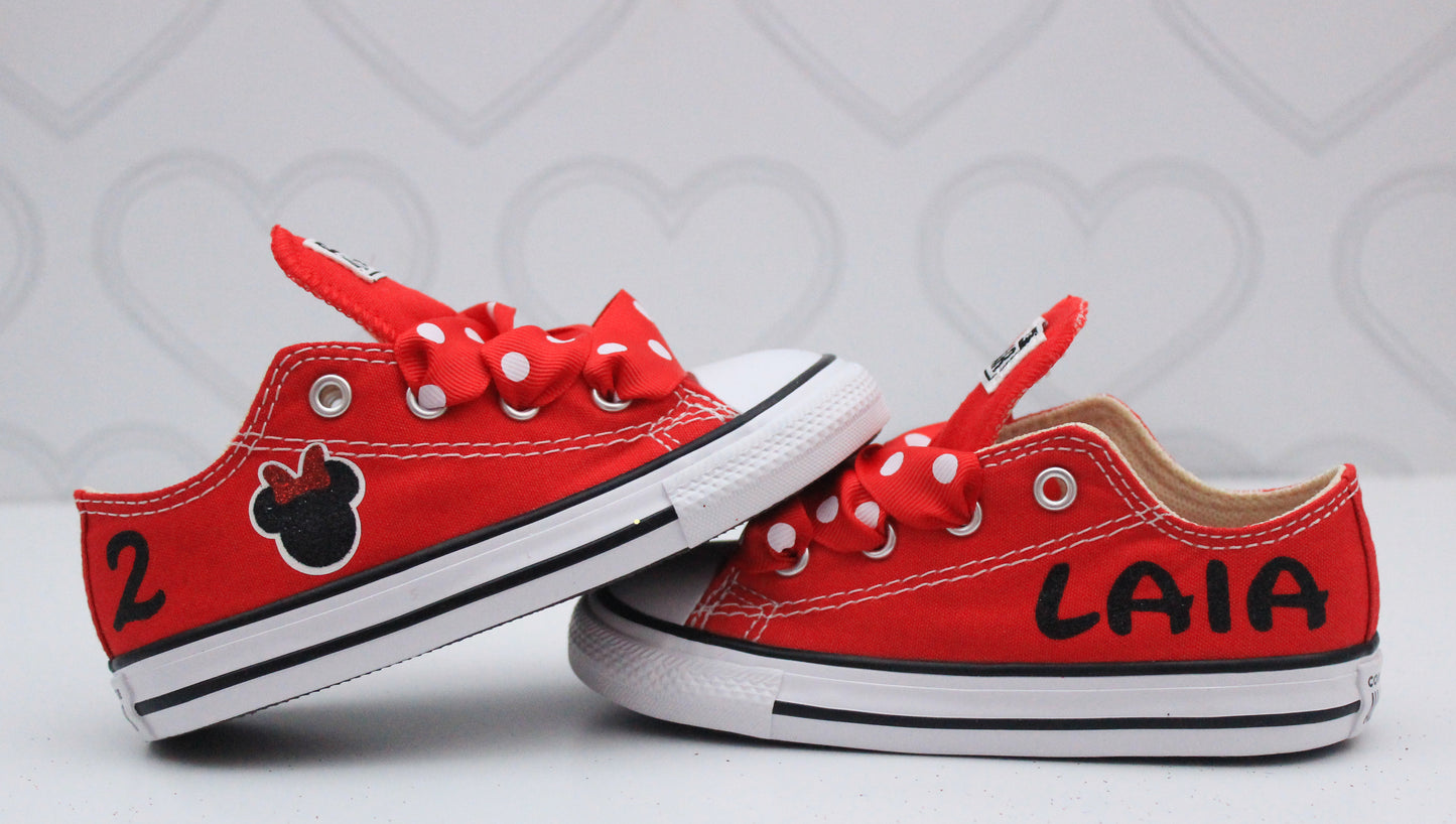 Mouse shoes- Mouse Converse-Minnie converse