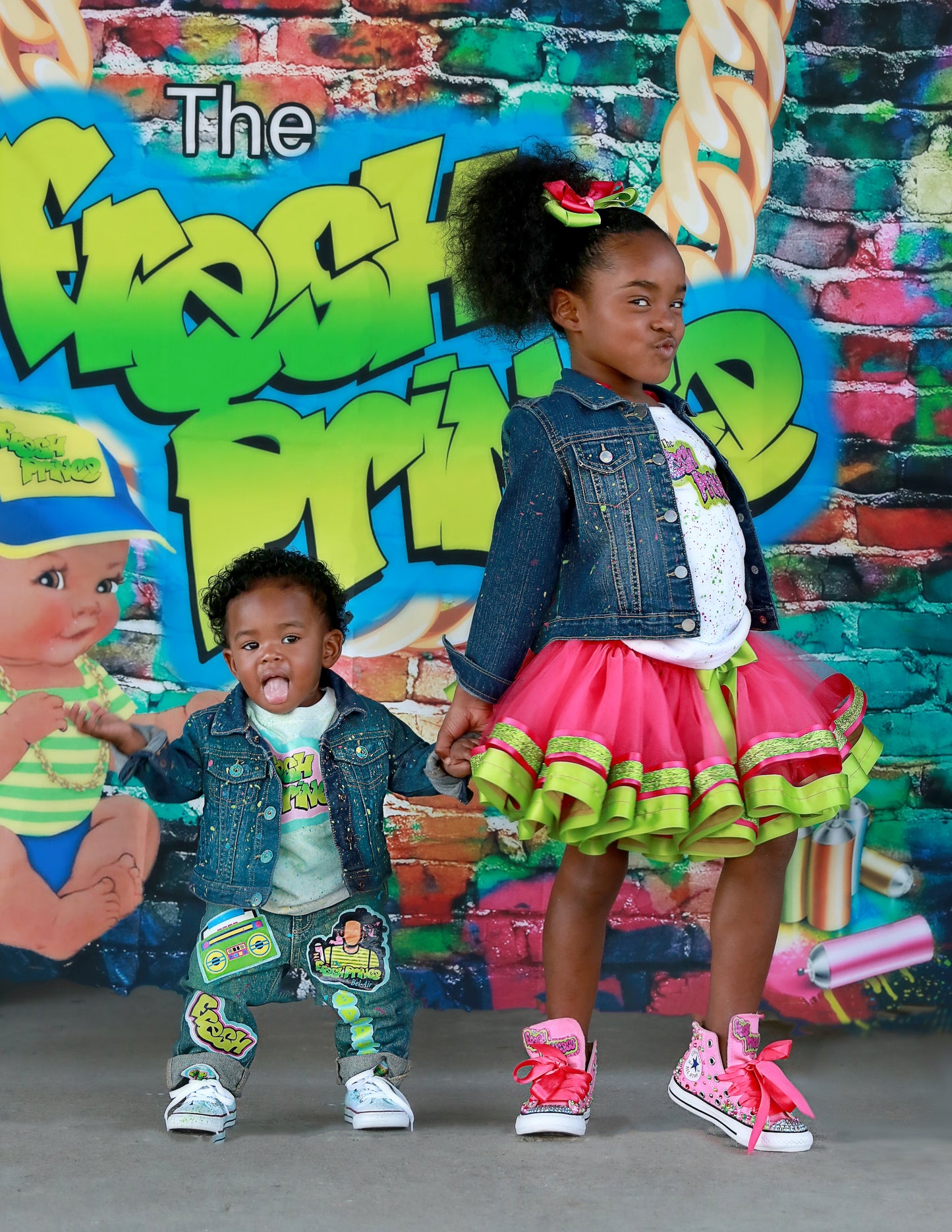 Fresh Princess shoes- Fresh Princess bling Converse-Girls Fresh Princess Shoes