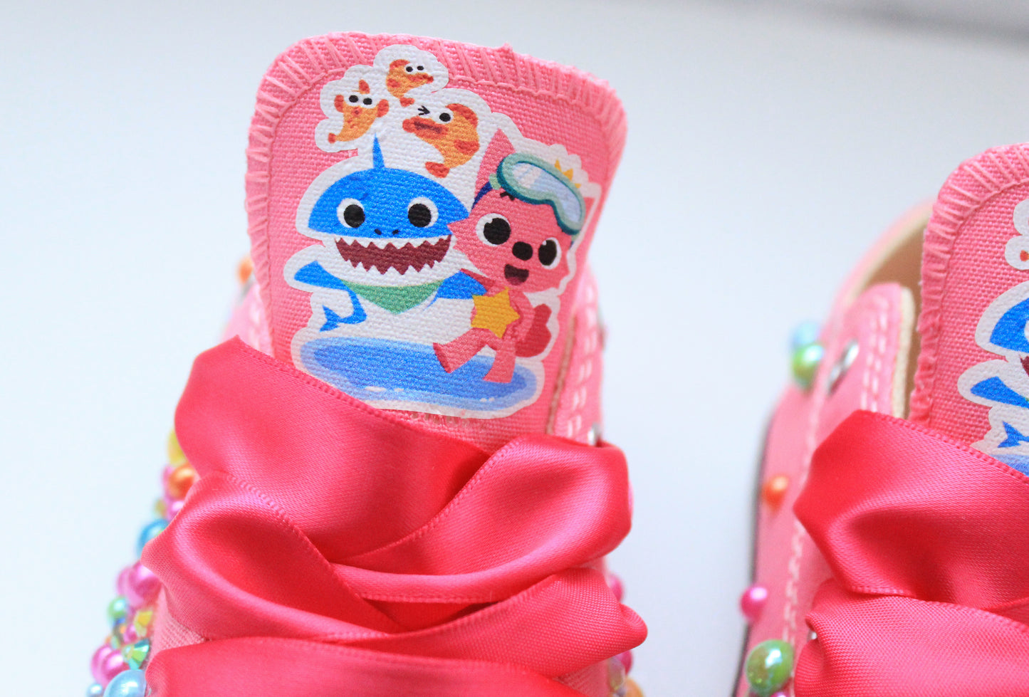 Baby shark shoes- Baby shark bling Converse-Girls Baby shark Shoes