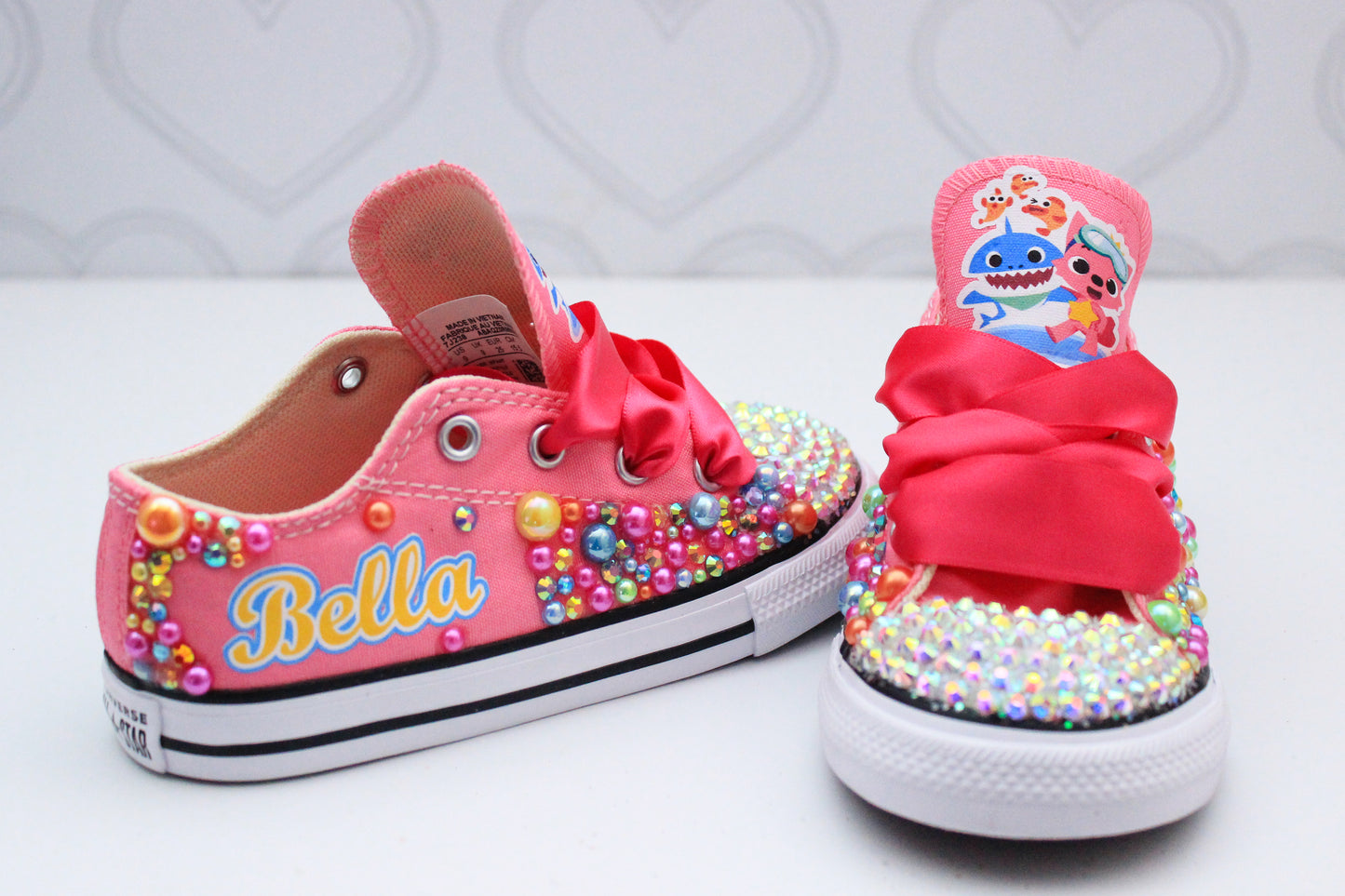 Baby shark shoes- Baby shark bling Converse-Girls Baby shark Shoes