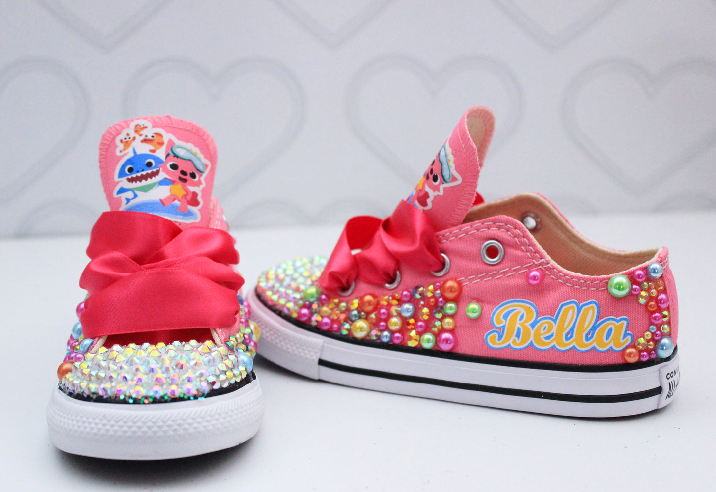Baby shark shoes- Baby shark bling Converse-Girls Baby shark Shoes