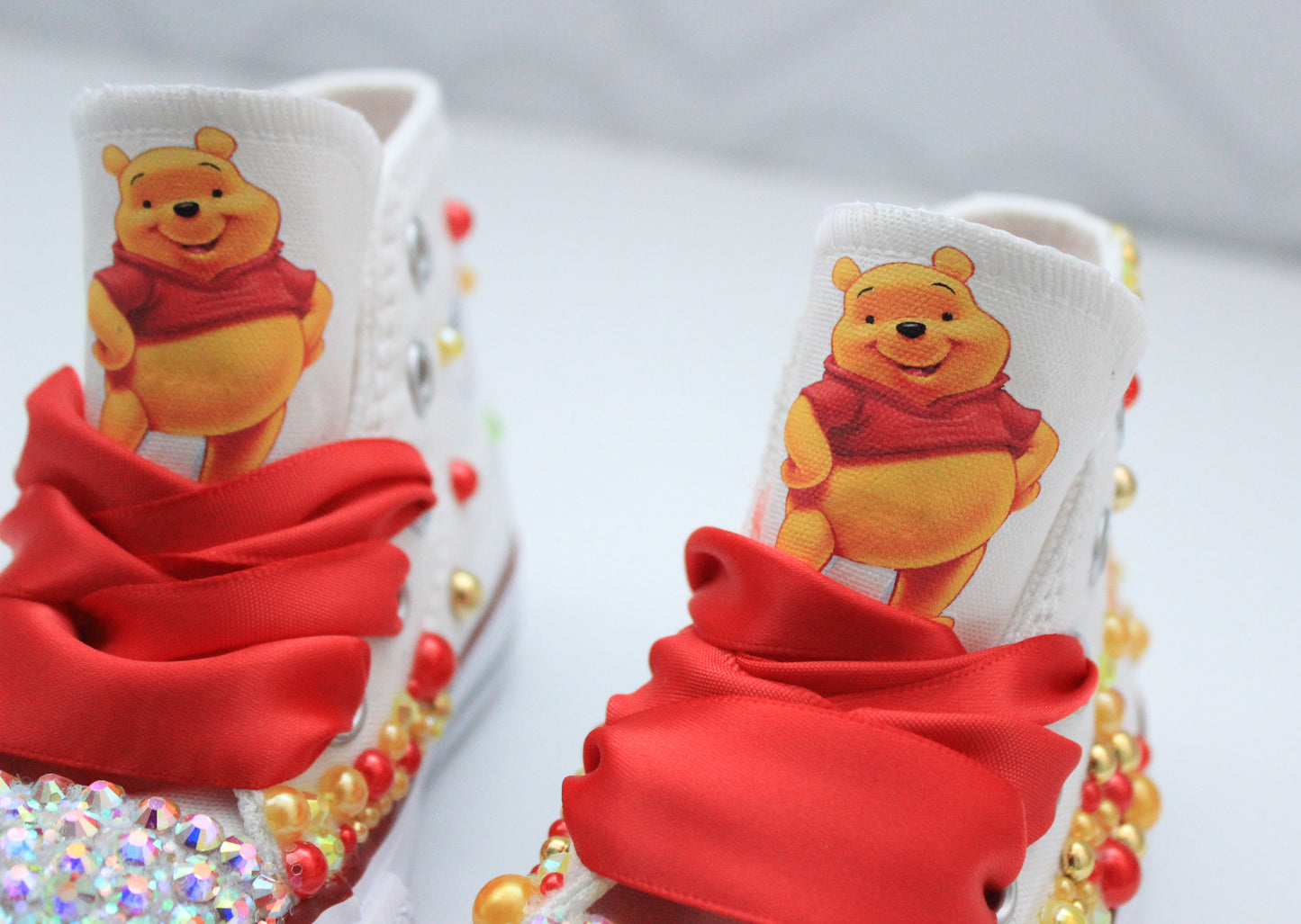 Winnie the pooh shoes- Winnie the pooh bling Converse-Girls Winnie the pooh Shoes-Winnie the pooh converse