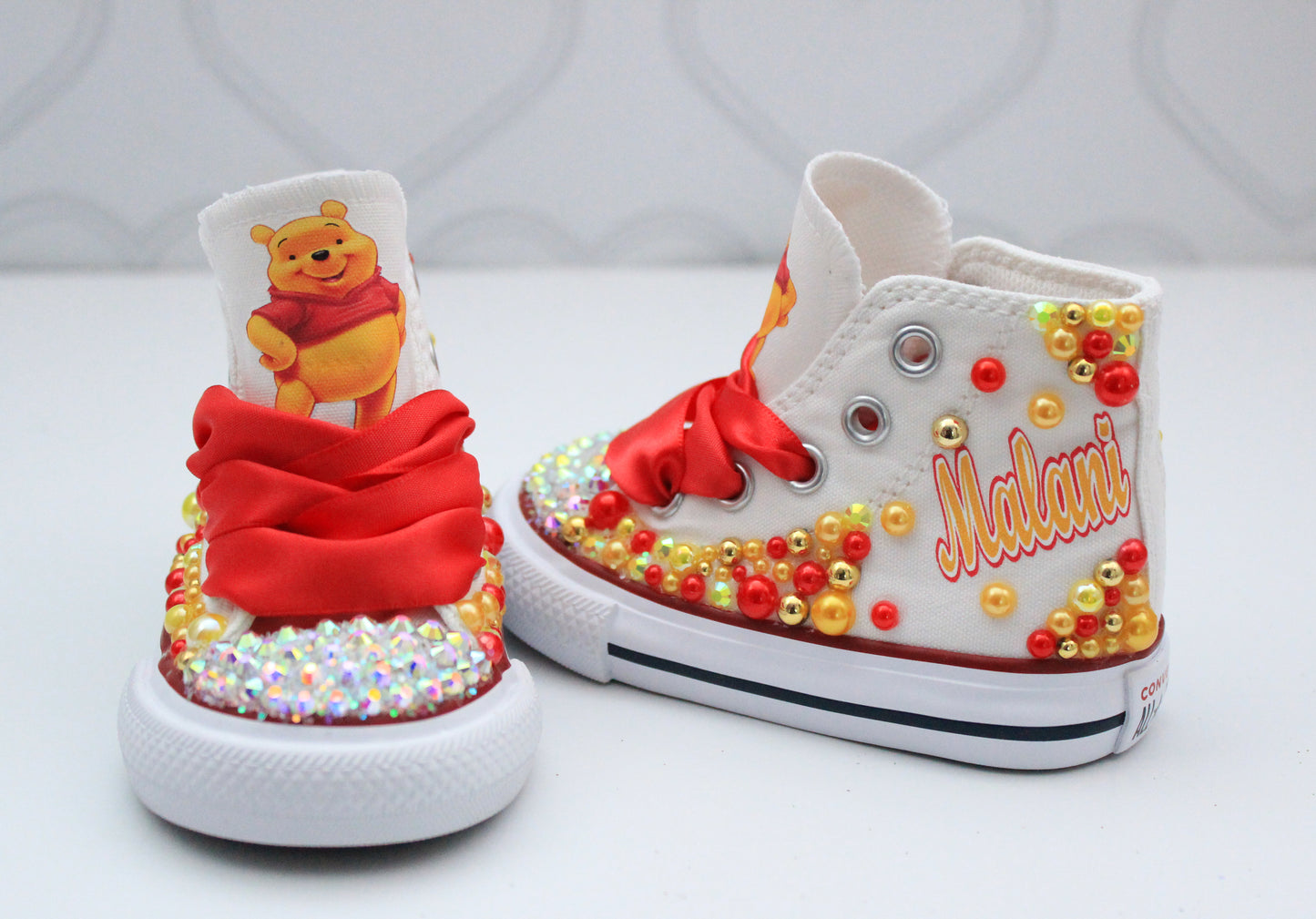 Winnie the pooh shoes- Winnie the pooh bling Converse-Girls Winnie the pooh Shoes-Winnie the pooh converse