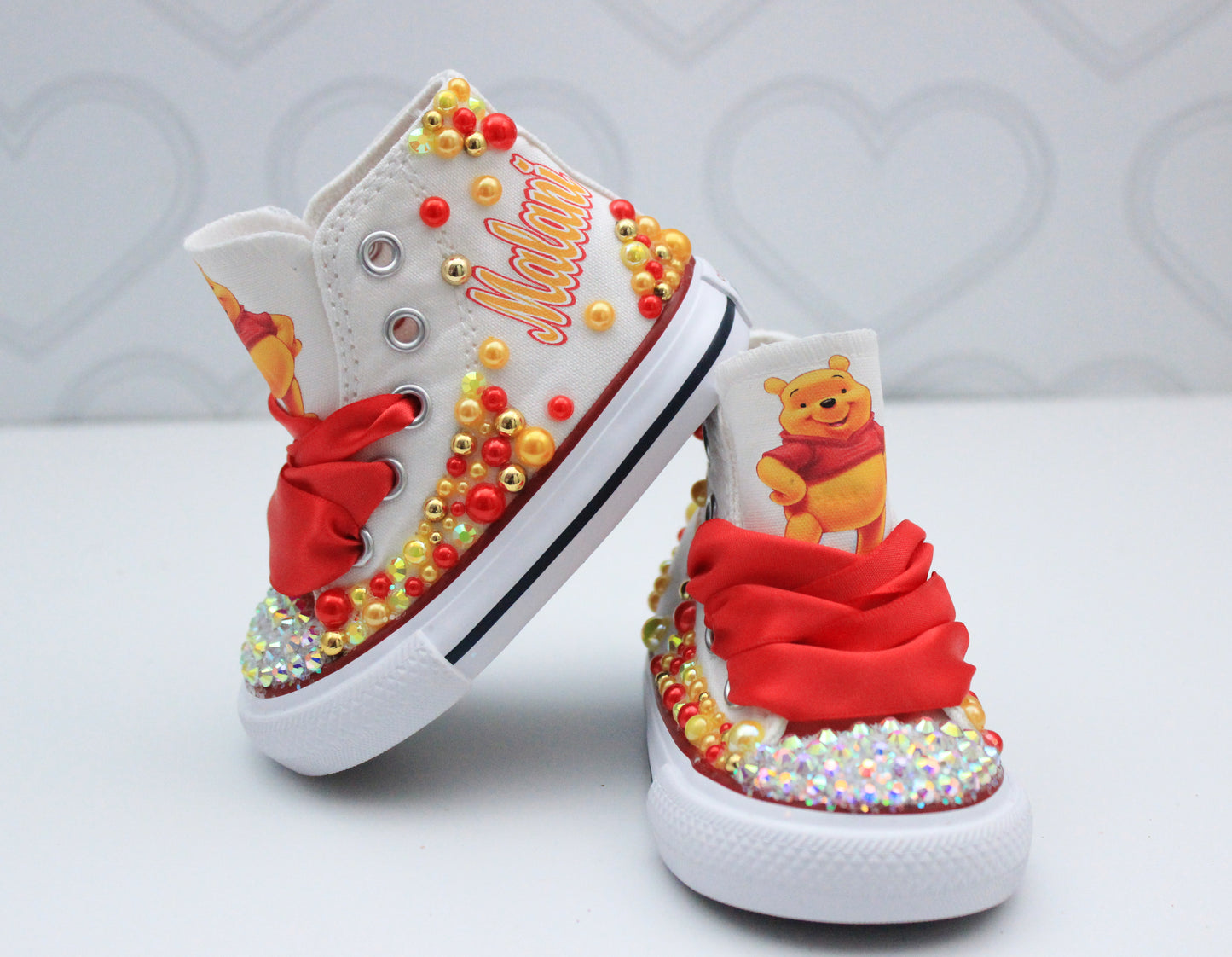 Winnie the pooh shoes- Winnie the pooh bling Converse-Girls Winnie the pooh Shoes-Winnie the pooh converse