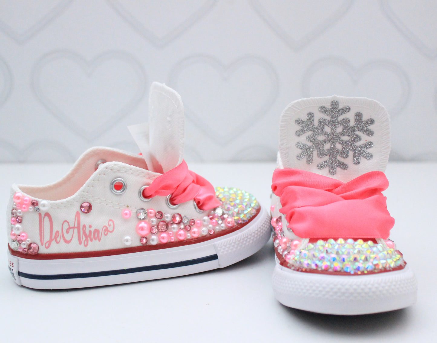 Winter Wonderland shoes- Winter Wonderland bling Converse-Girls Winter Wonderland Shoes-Snowflake shoes