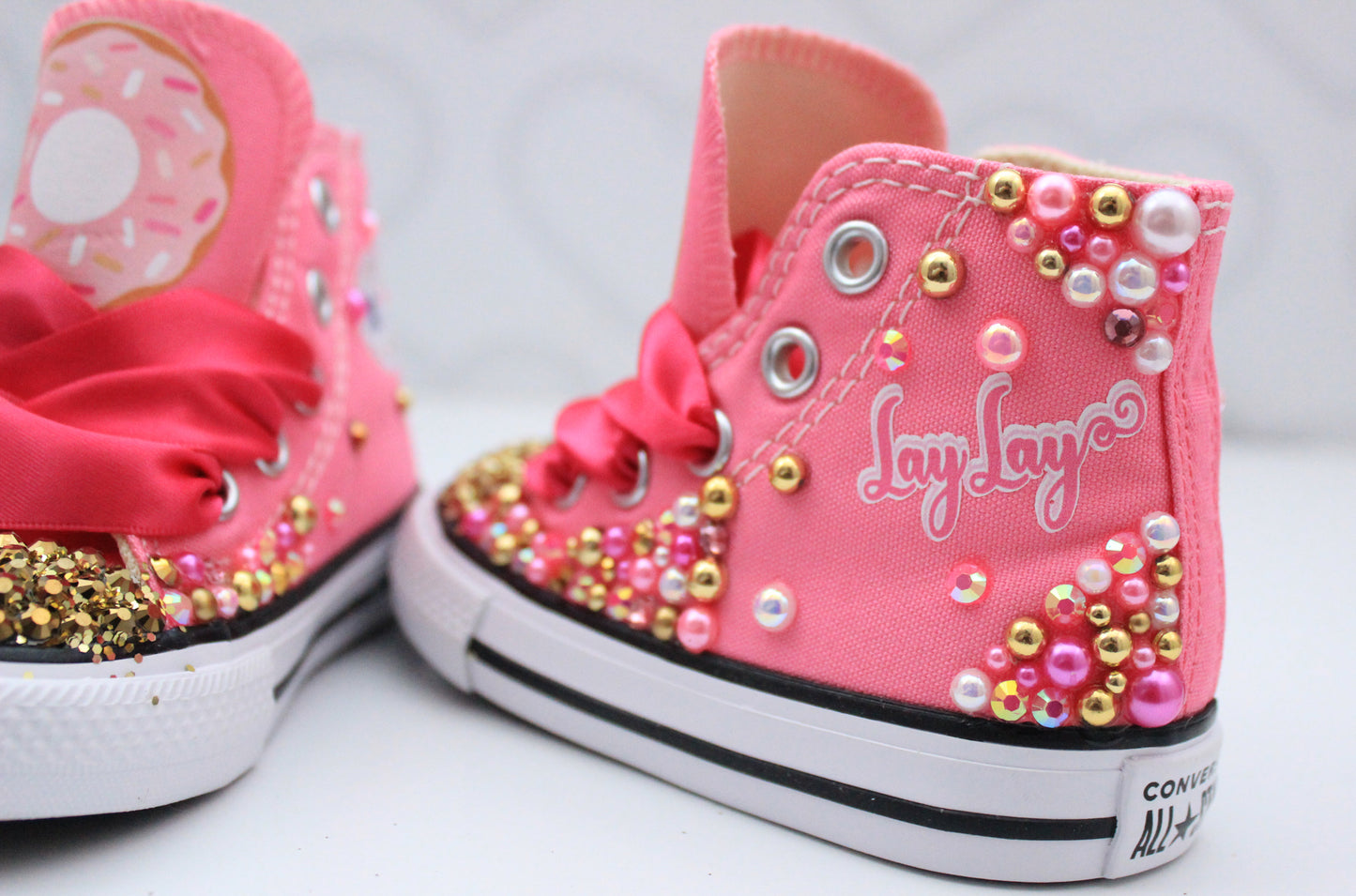 Donut shoes- Donut bling Converse-Donut Shoes