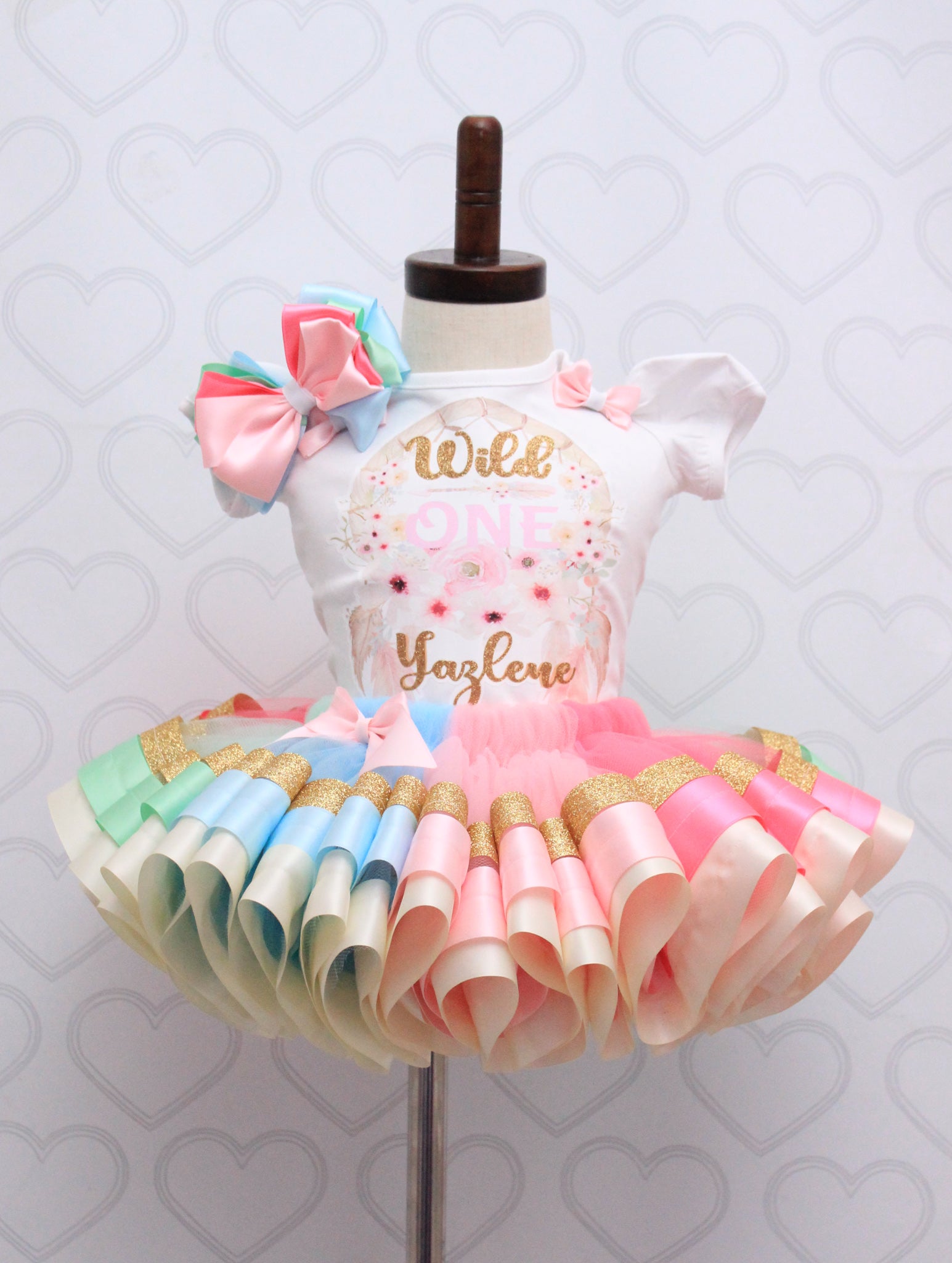 Wild one Tutu set- Wild one outfit- Wild one dress- Wild one birthday(deluxe) Shirt & Tutu Only / 2T