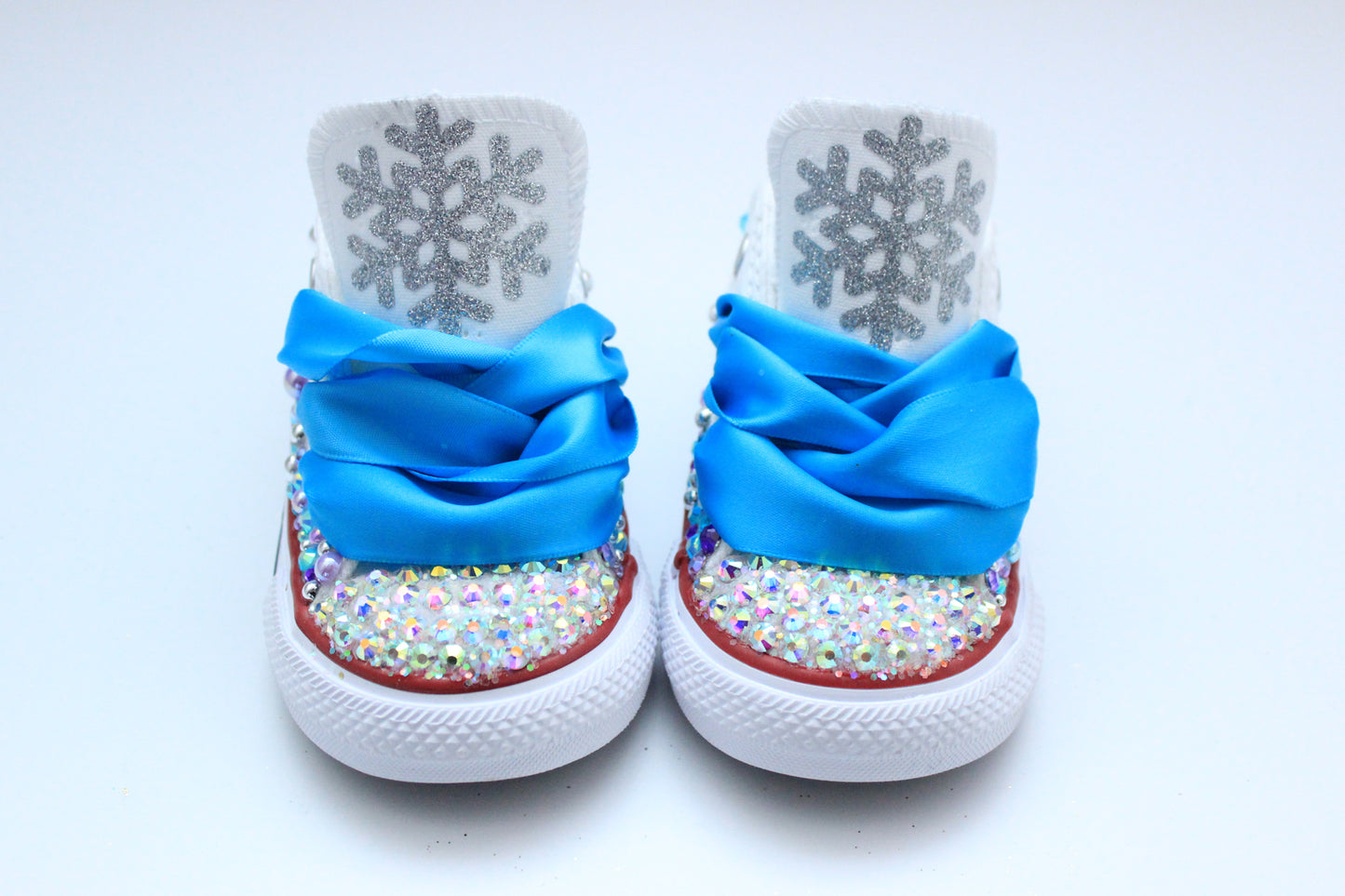 Winter Wonderland shoes- Winter Wonderland bling Converse-Girls Winter Wonderland Shoes-Snowflake shoes