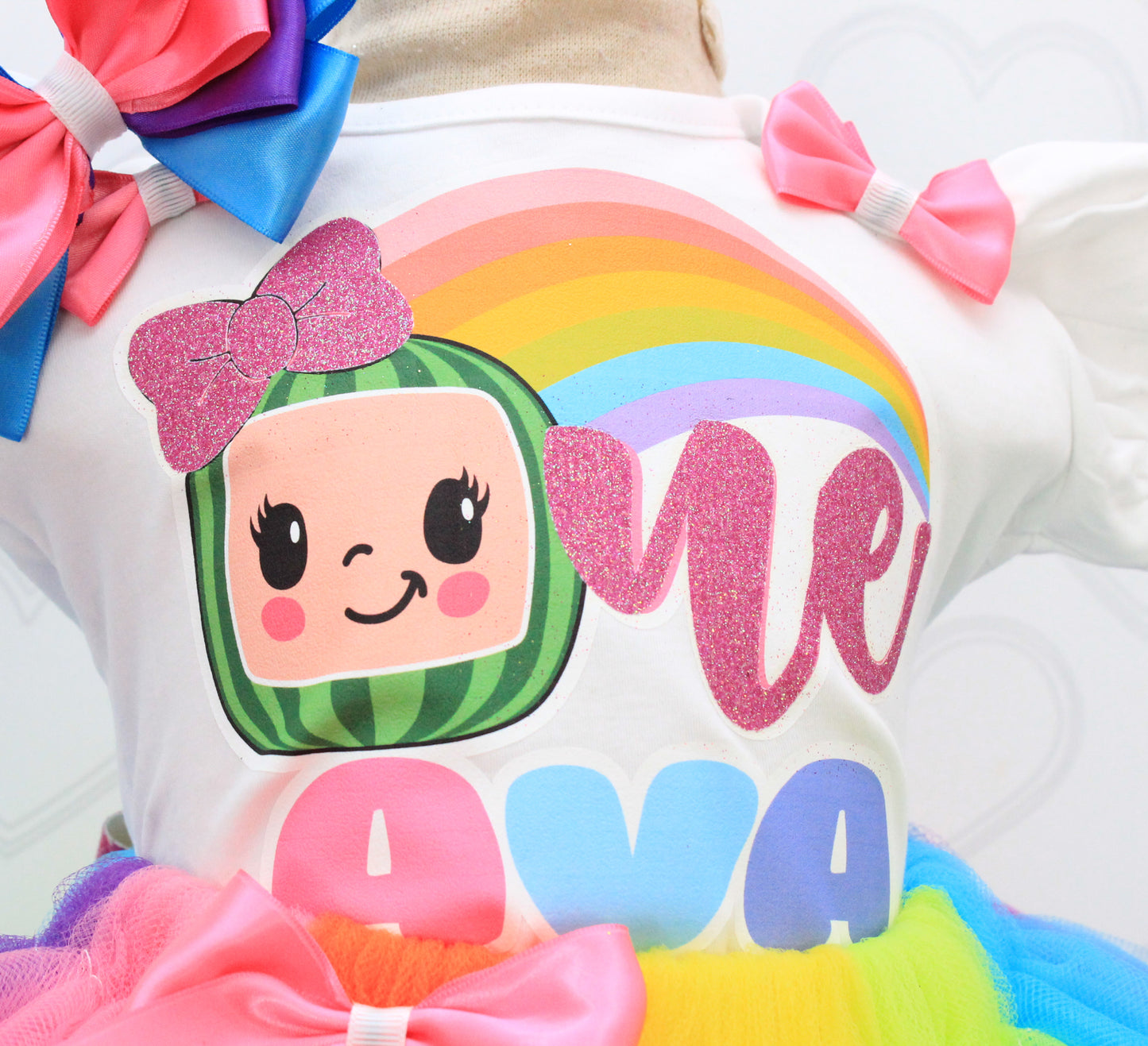 Cocomelon Tutu set- Cocomelon outfit- Cocomelon dress- Cocomelon tutu