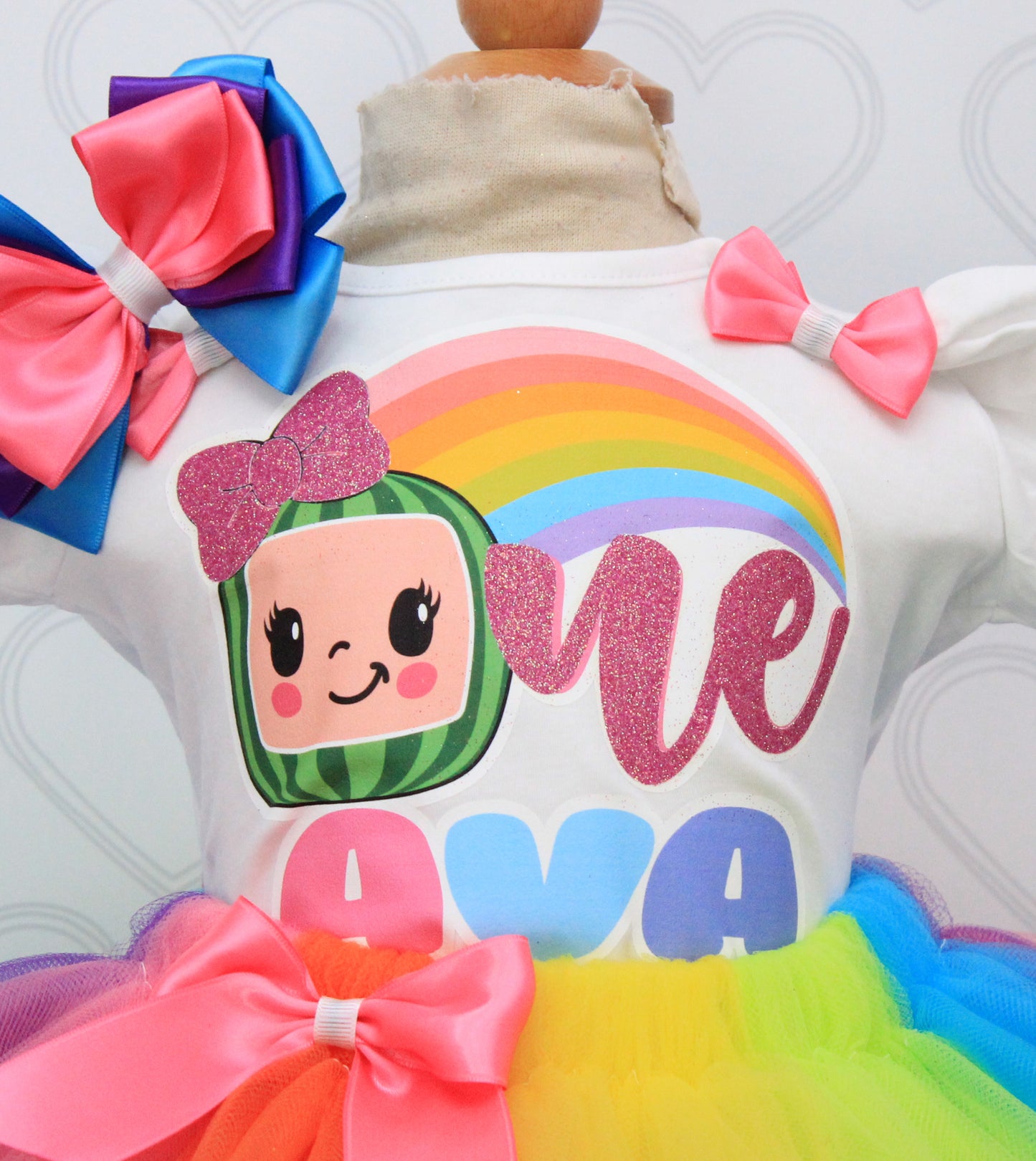 Cocomelon Tutu set- Cocomelon outfit- Cocomelon dress- Cocomelon tutu