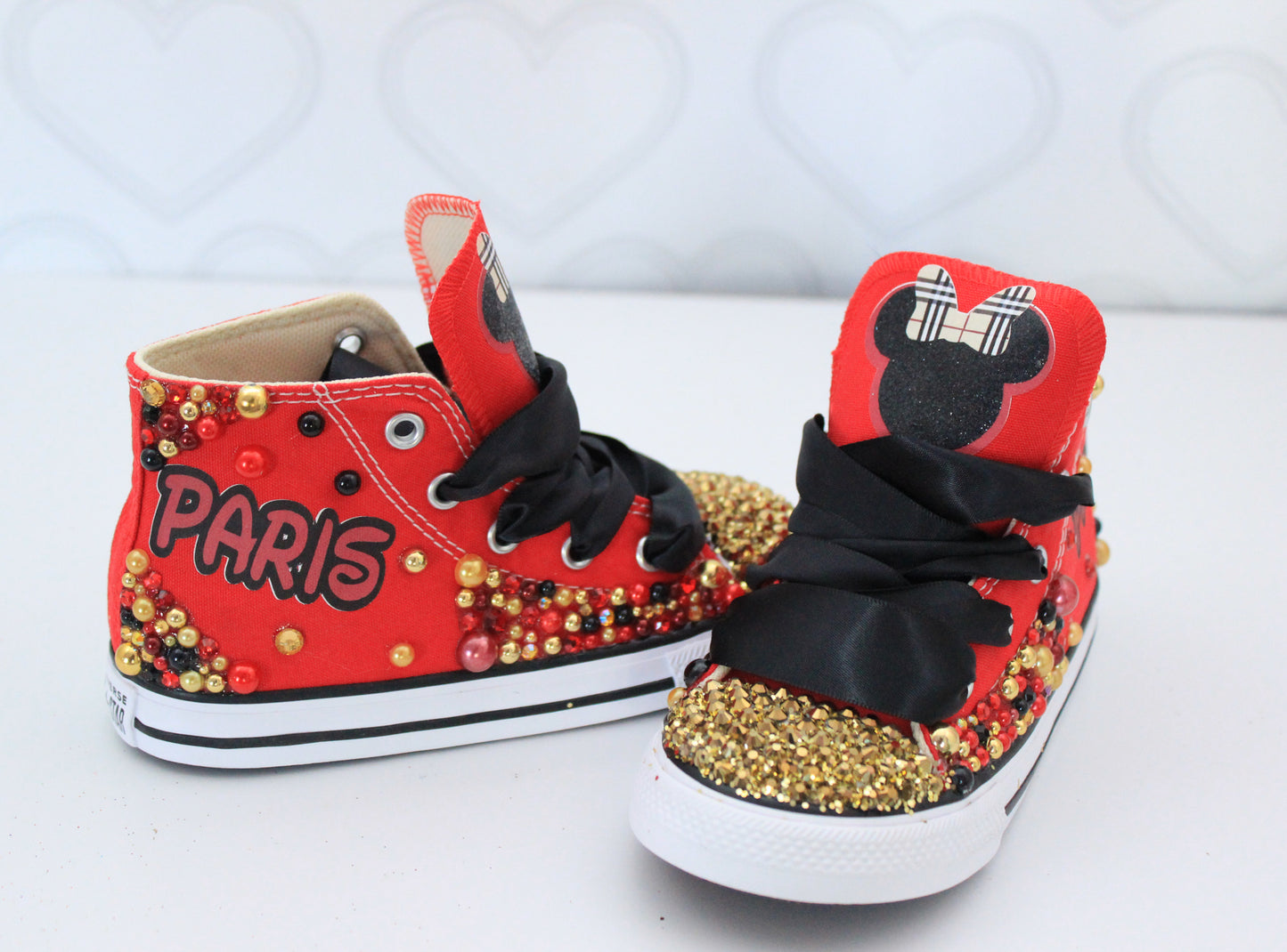 Minnie shoes- Minnie bling Converse-Minnie Shoes
