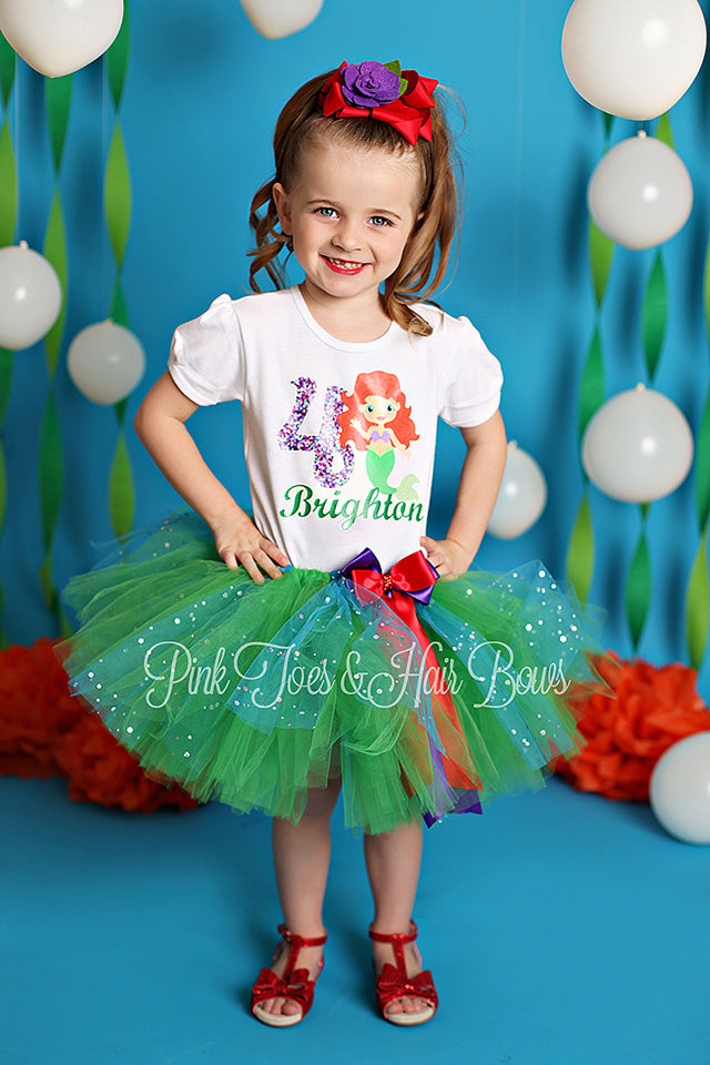 The little mermaid tutu set