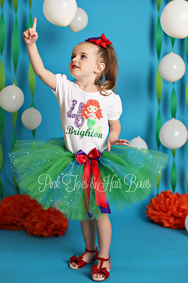 The little mermaid tutu set