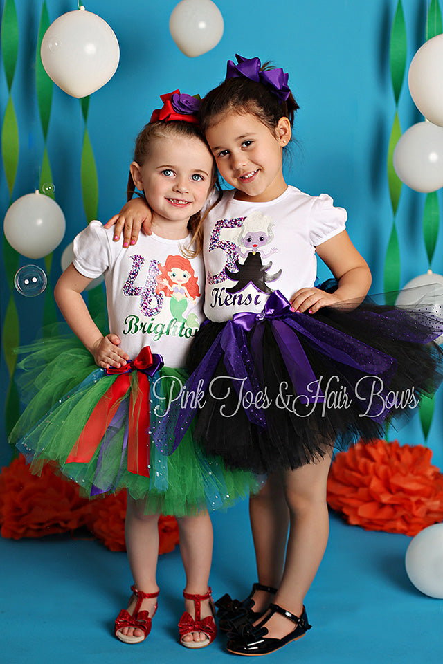 Ursula tutu set-little mermaid tutu set