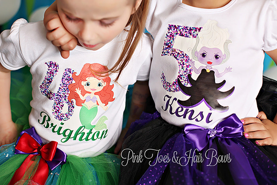 Ursula tutu set-little mermaid tutu set