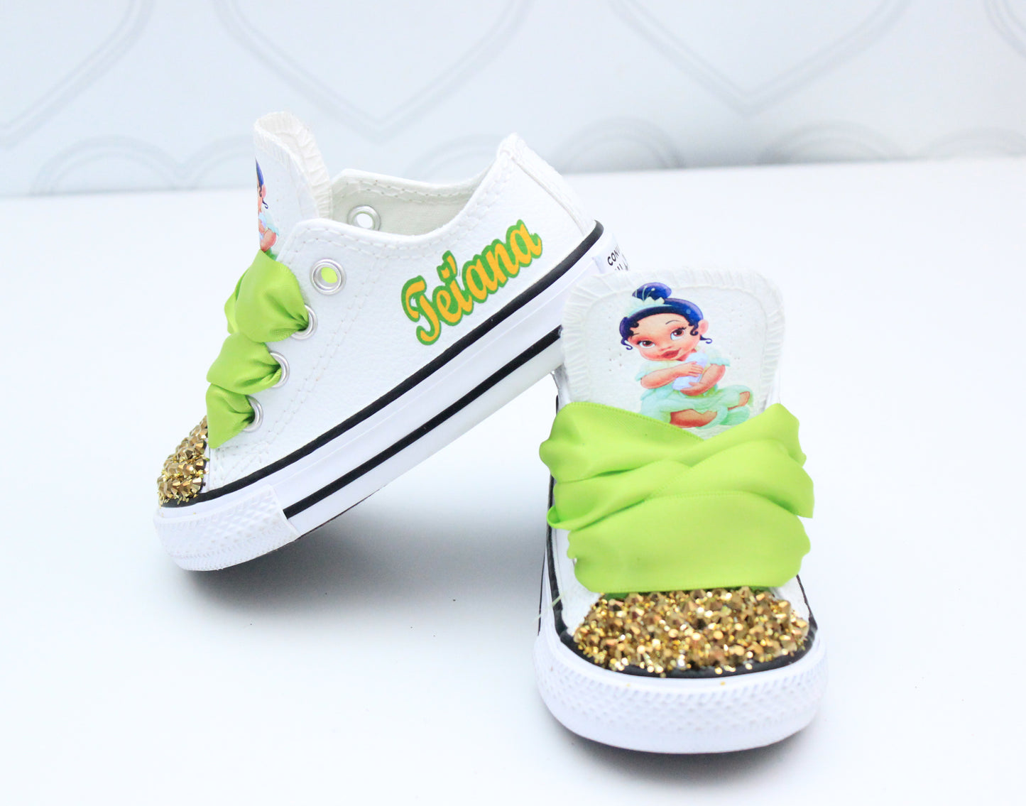 Princess tiana shoes- Princess tiana Converse-Girls Princess tiana Shoes