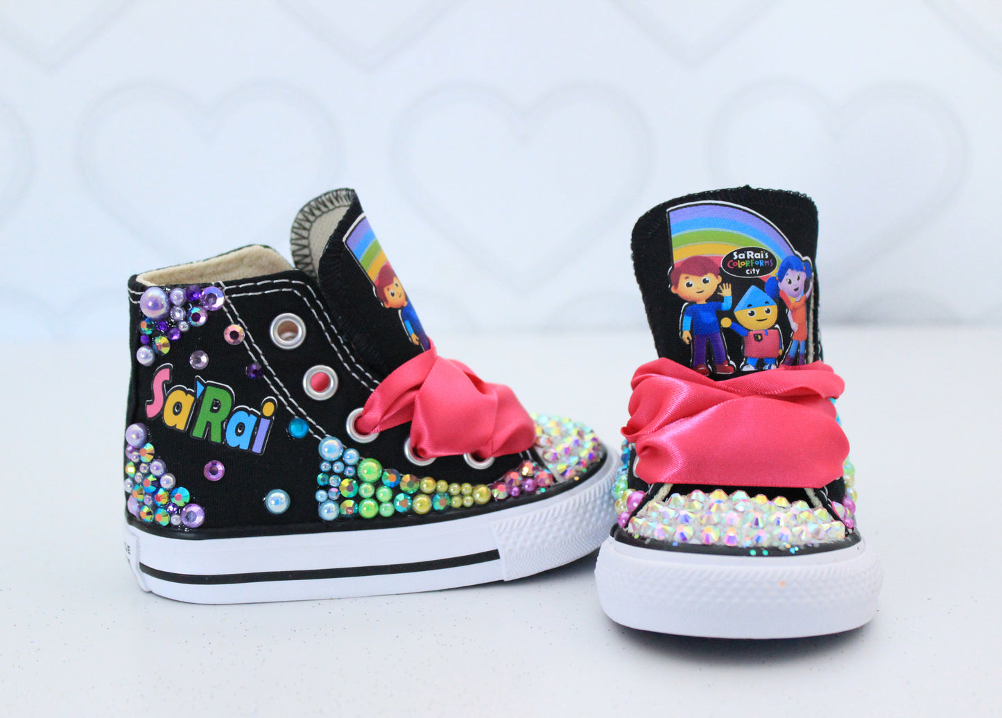 Colorform's city shoes- Colorform's city bling Converse-Girls Colorform's city Shoes- Colorform's city Converse