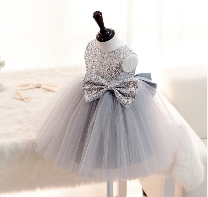 Silver Sequin Princess Dress(ready to ship)