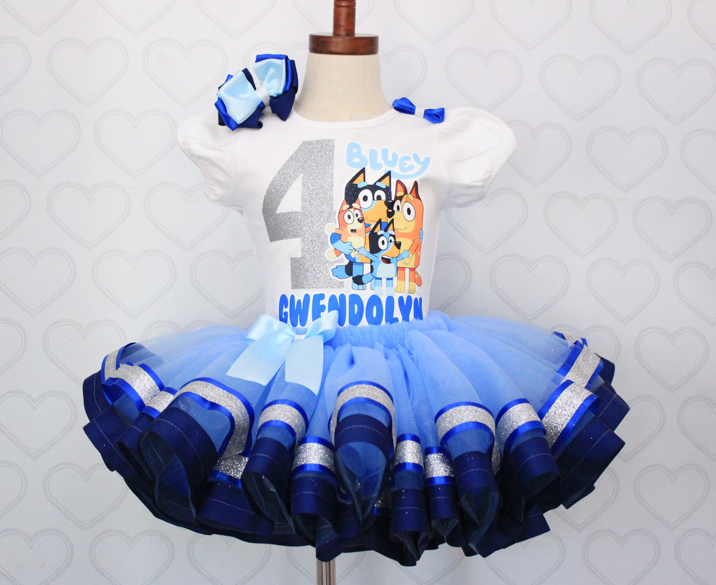 Bluey tutu set-Bluey outfit-Bluey dress