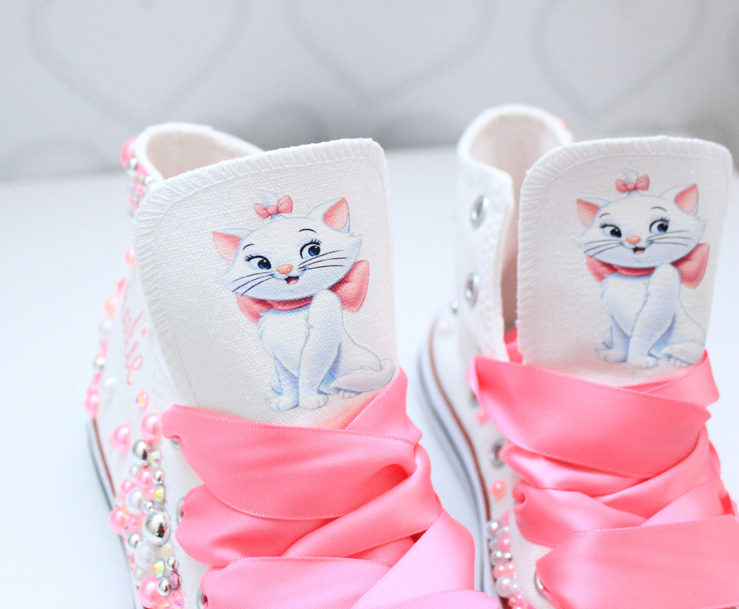 Marie the Cat shoes- Marie the Cat bling Converse-Girls Marie the Cat Shoes-Marie the Cat Converse