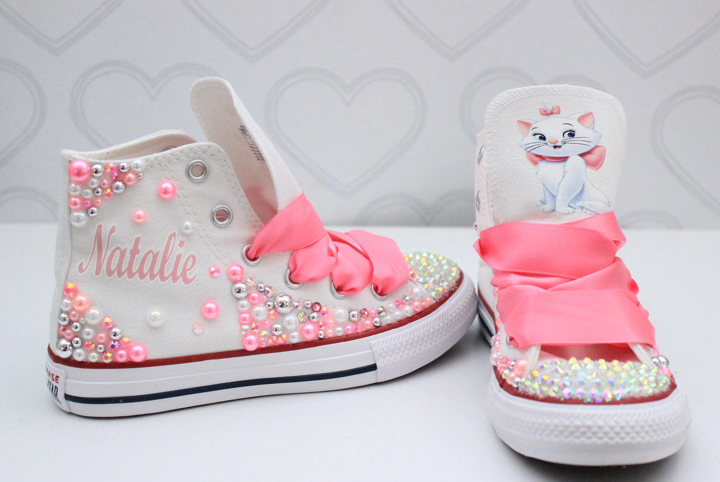 Marie the Cat shoes- Marie the Cat bling Converse-Girls Marie the Cat Shoes-Marie the Cat Converse