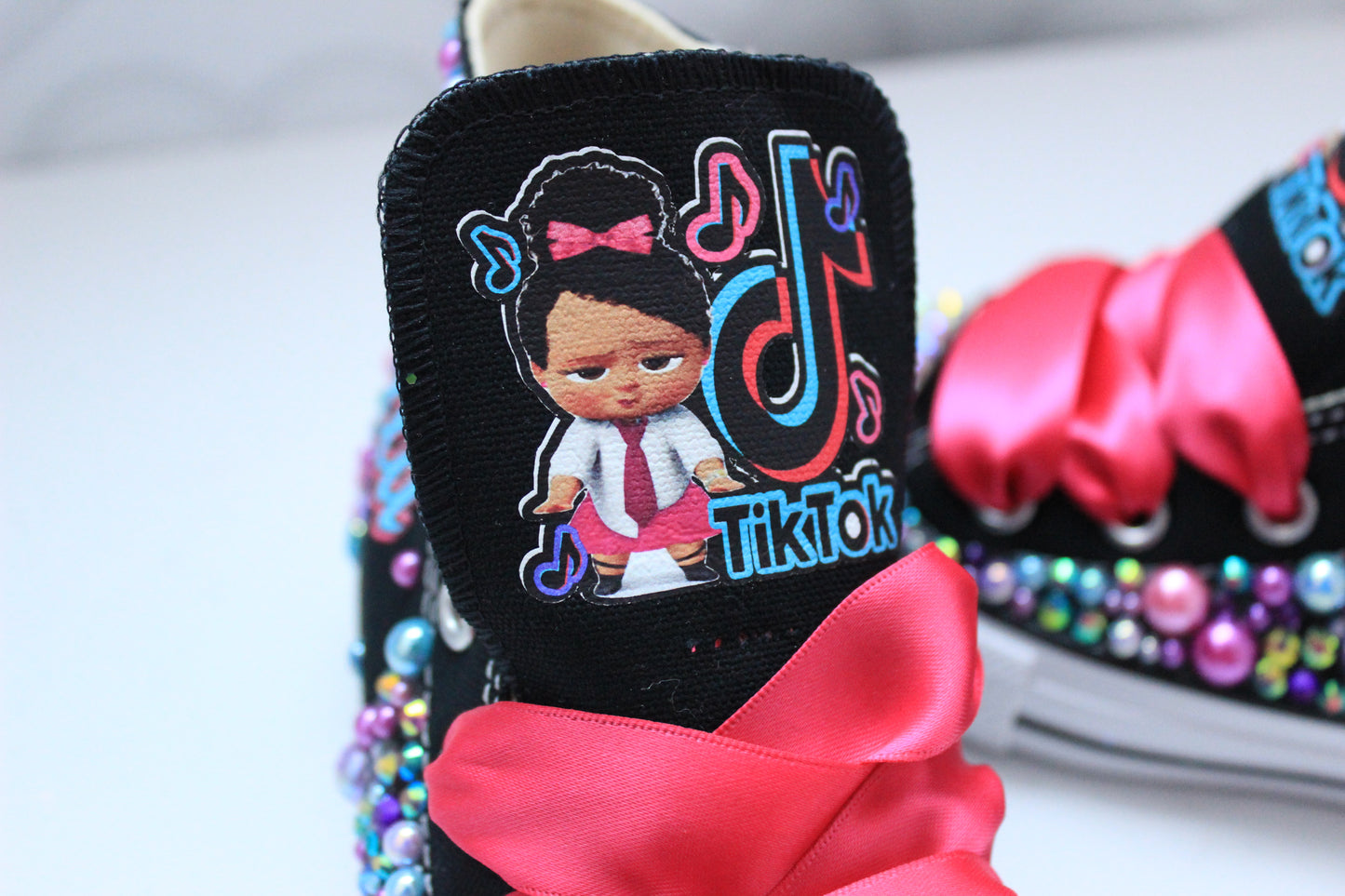 Tik tok shoes- Tik tok bling Converse-Girls Tik tok Shoes-Tik tok Converse