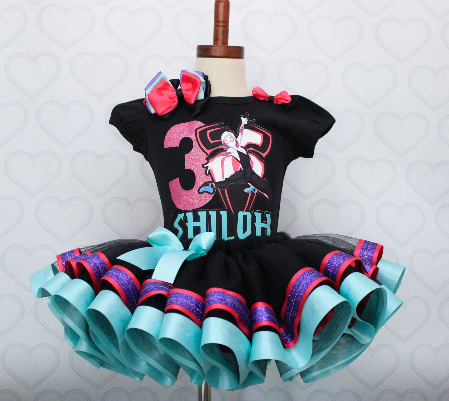 Spider Gwen tutu set-Spider Gwen outfit-Spider Gwen  dress