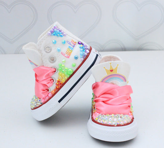Princess shoes- Princess bling Converse-Girls Princess Shoes-Princess Converse