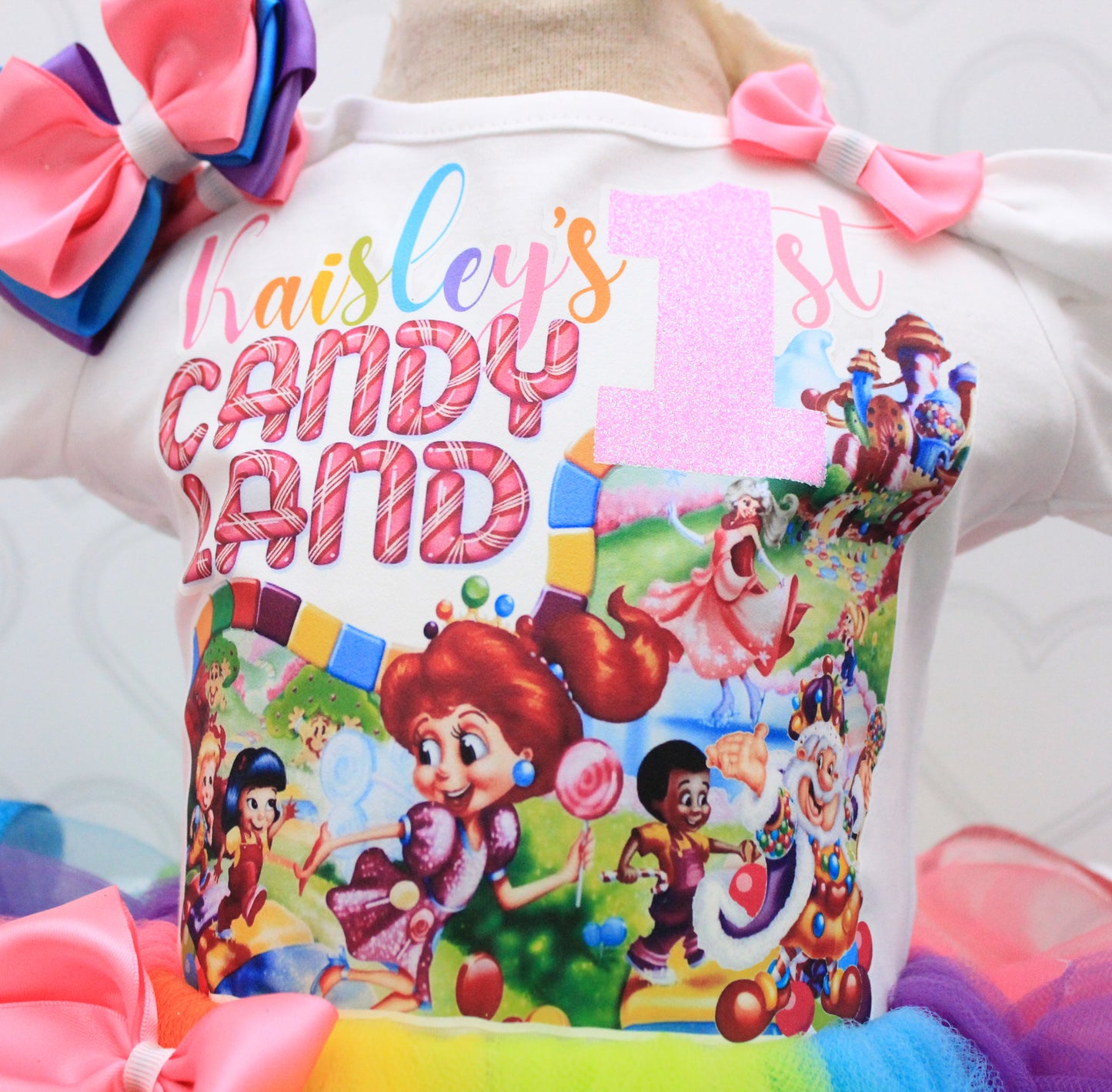 Candy Land tutu set-Candy land outfit-Candy land dress