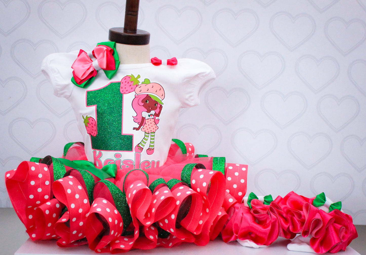 Strawberry Shortcake tutu set-Strawberry Shortcake outfit-Strawberry Shortcake dress