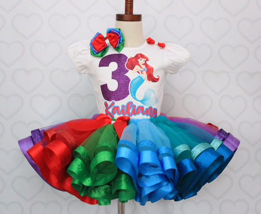 The little Mermaid Tutu set-The little Mermaid outfit-The little Mermaid dress