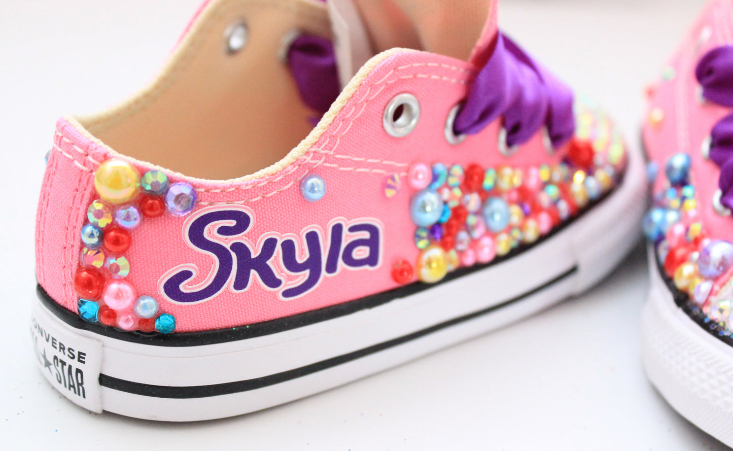 Rugrats shoes- Rugrats bling Converse-Girls Rugrats Shoes