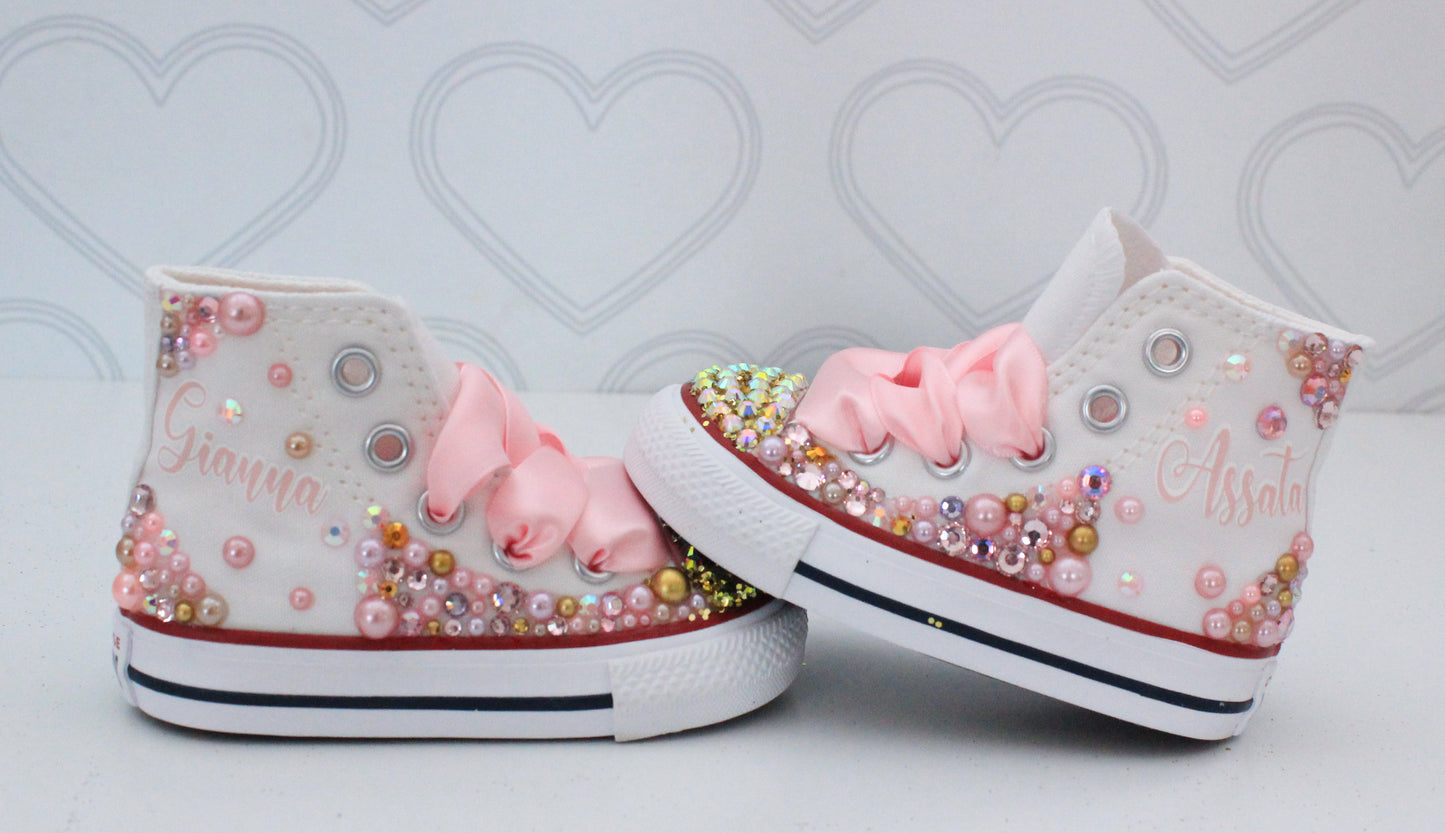 1st birthday shoes- 1st birthday Converse-Girls 1st birthday Shoes-first birthday Converse-Little Miss Onederful