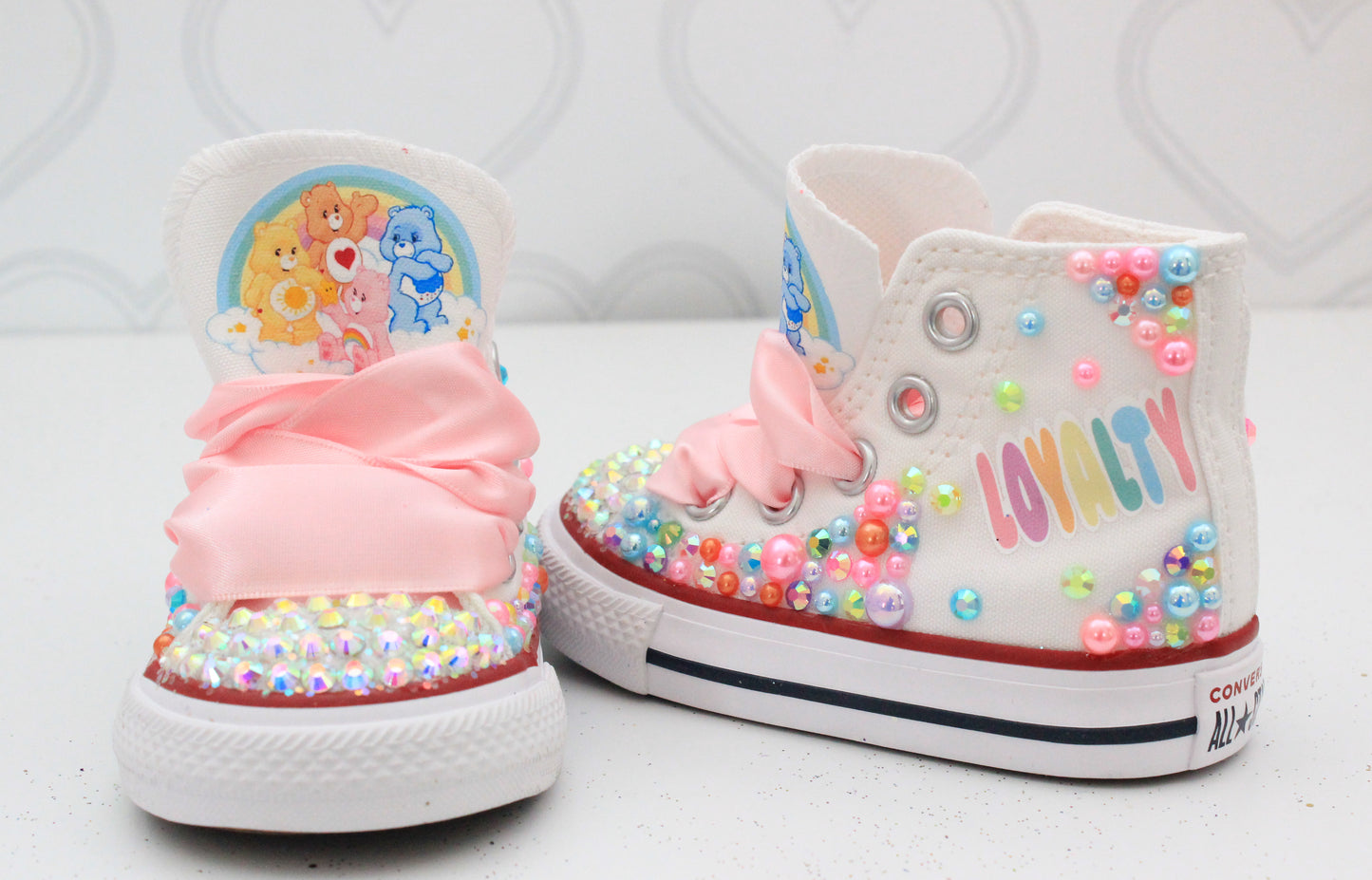 Care Bear shoes- Care Bear bling Converse-Girls Care Bear Shoes-Care Bear Converse
