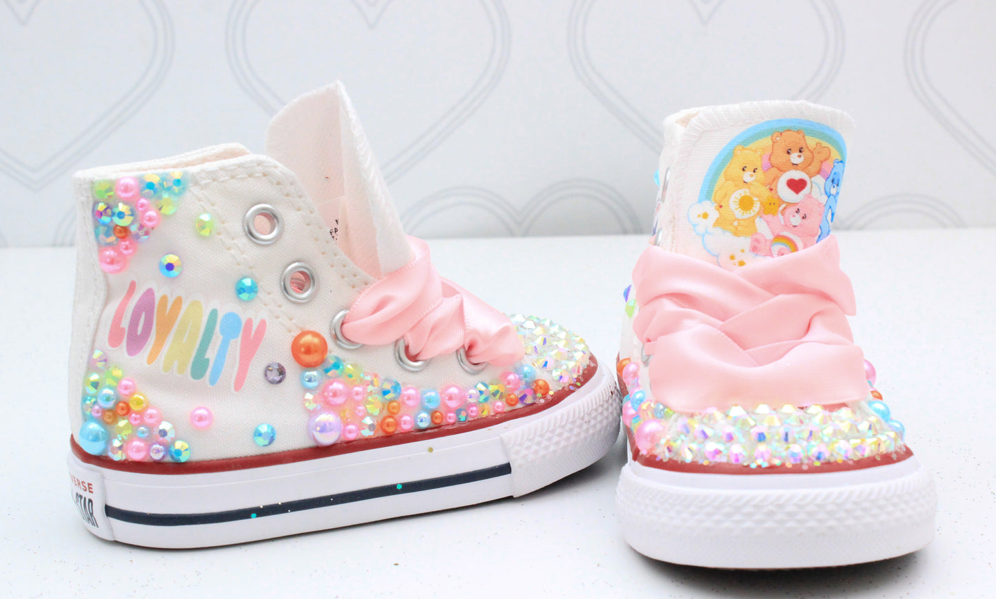 Care Bear shoes- Care Bear bling Converse-Girls Care Bear Shoes-Care Bear Converse
