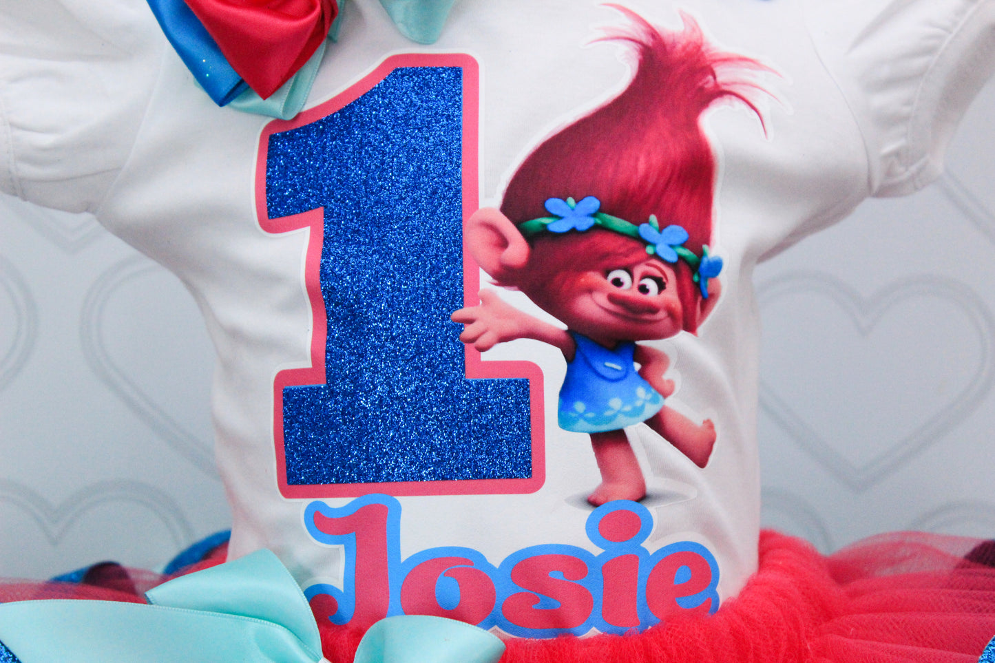 Poppy Troll tutu set-Poppy troll outfit-Poppy trolls dress
