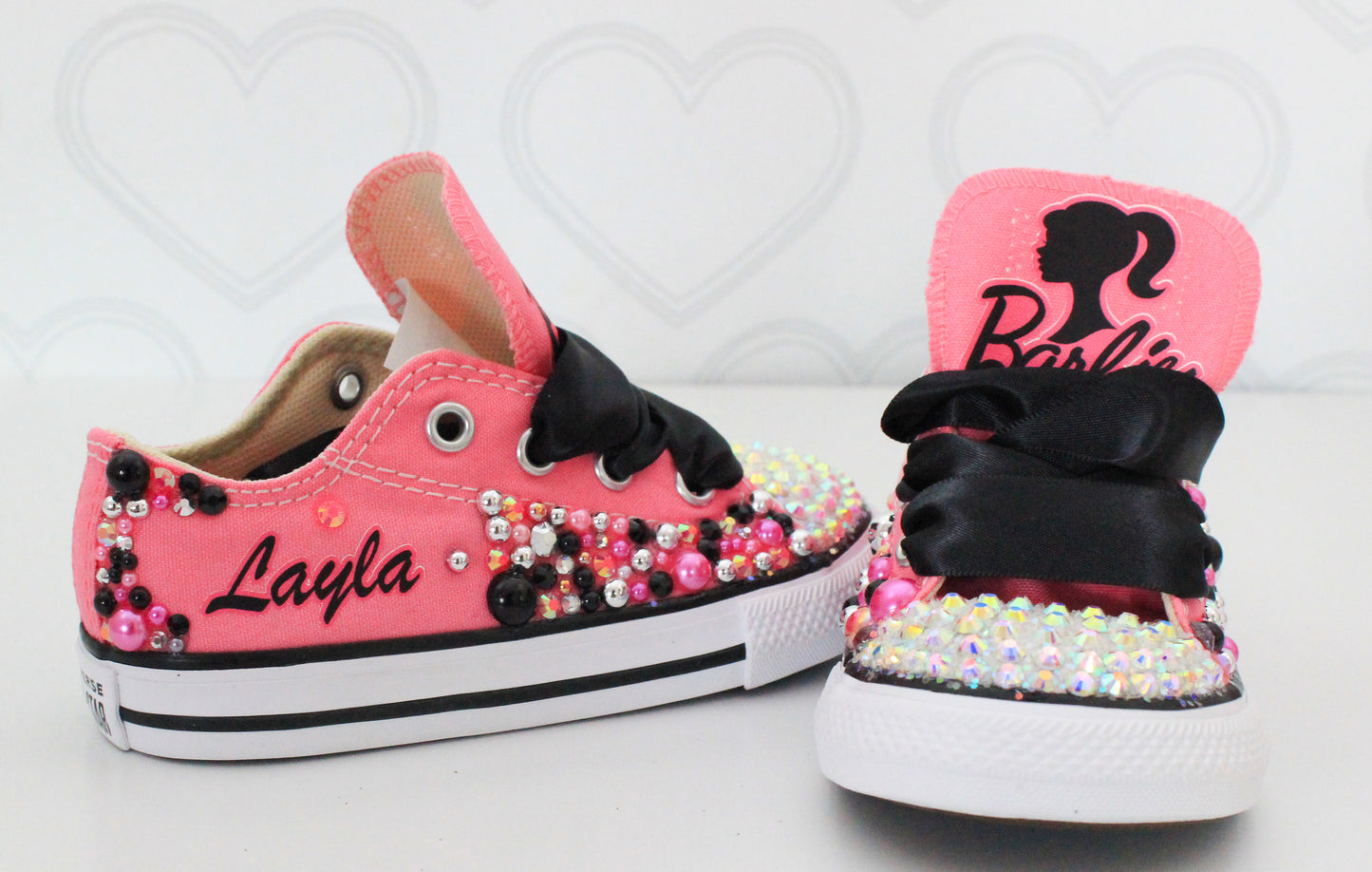 Barbie shoes- Barbie bling Converse-Girls Barbie Shoes