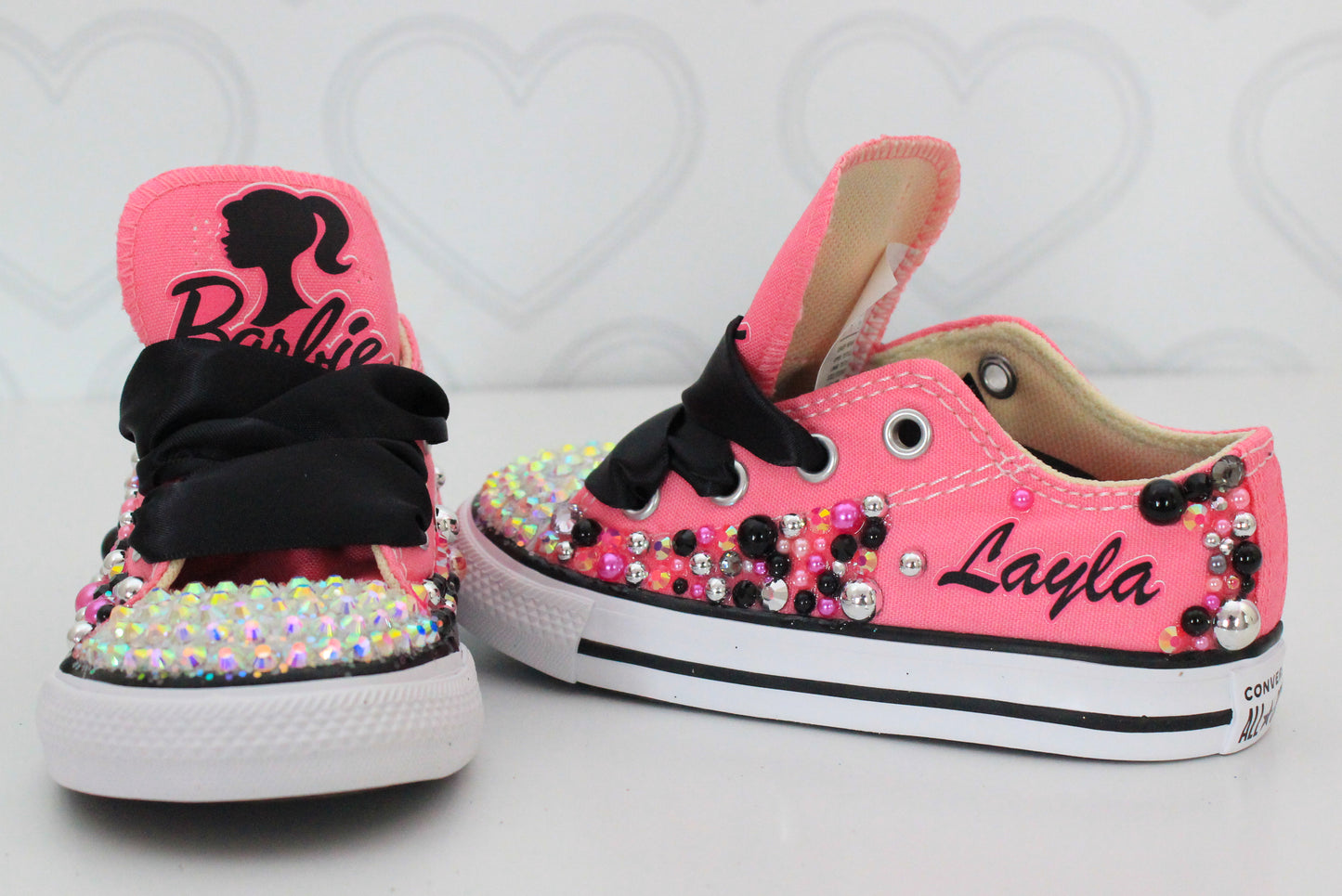 Barbie shoes- Barbie bling Converse-Girls Barbie Shoes
