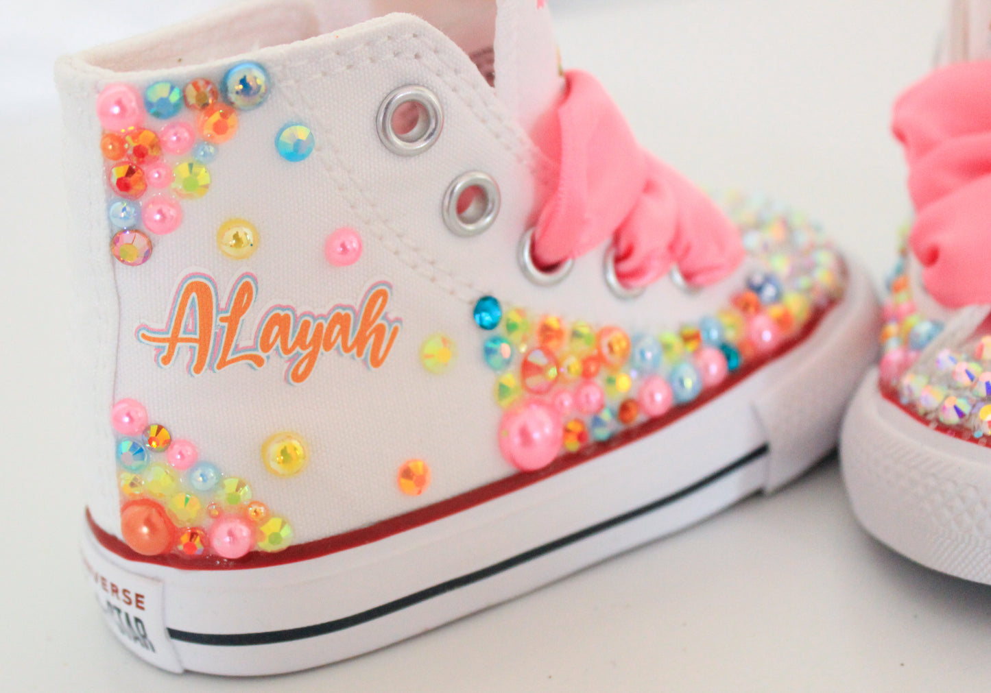 Moana shoes- Moana bling Converse-Girls Moana Shoes-Moana Converse