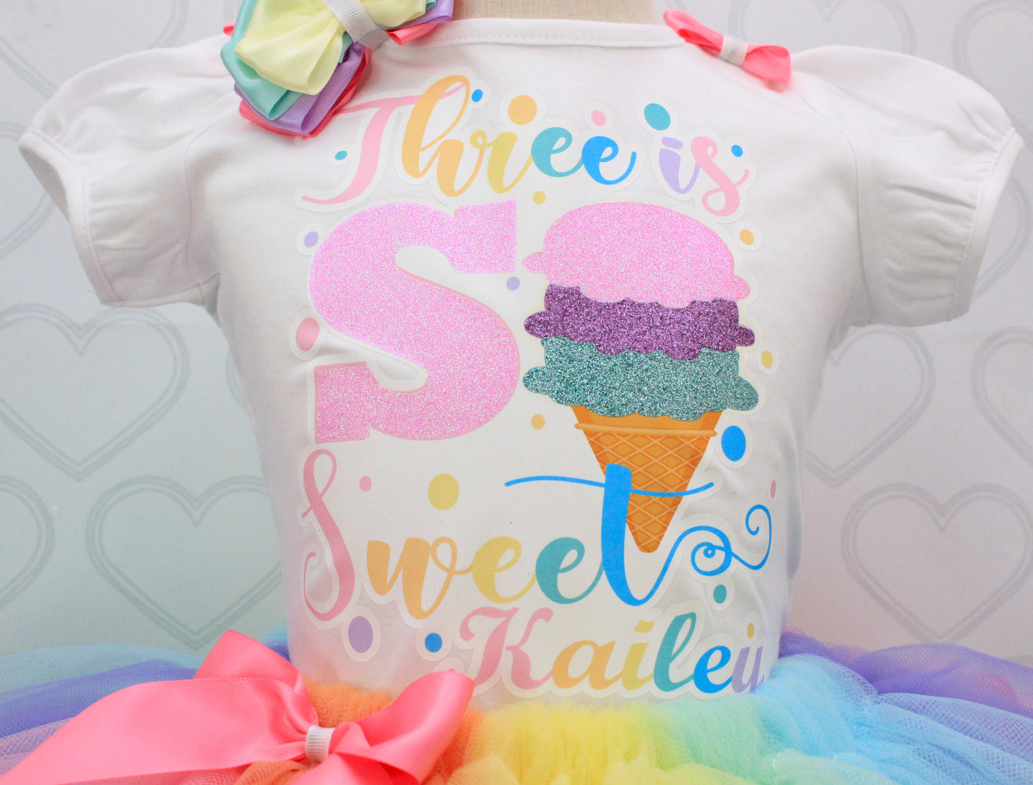 Three sweet tutu set-Three sweet outfit-Three sweet dress-Three is so sweet tutu set