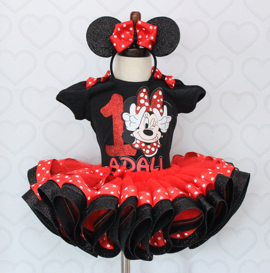 Mouse Tutu set- mouse outfit- mouse birthday outfit