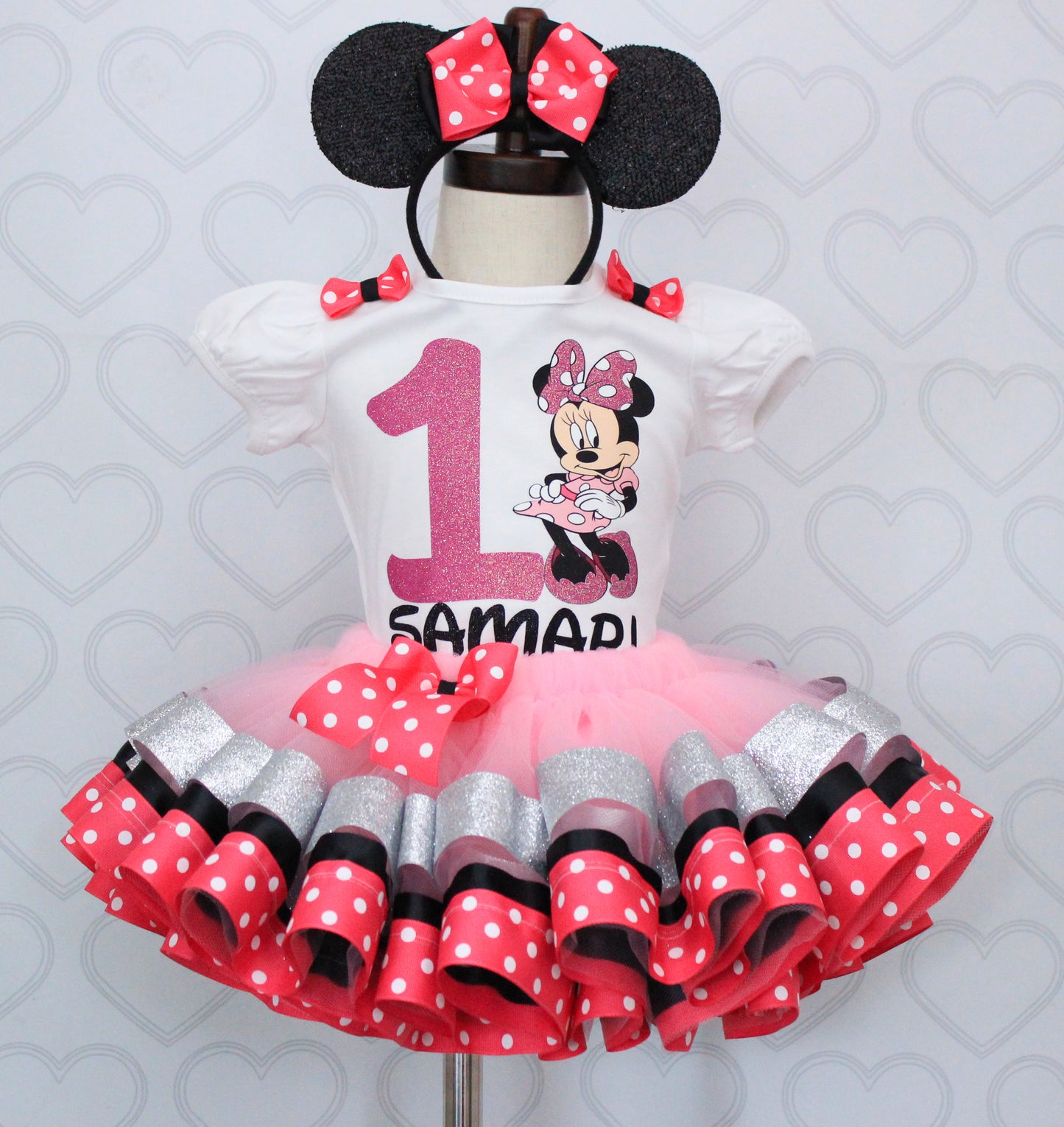 Minnie Mouse shoes- Minnie Mouse bling Converse-Girls Minnie Mouse Shoes- Minnie Mouse Converse