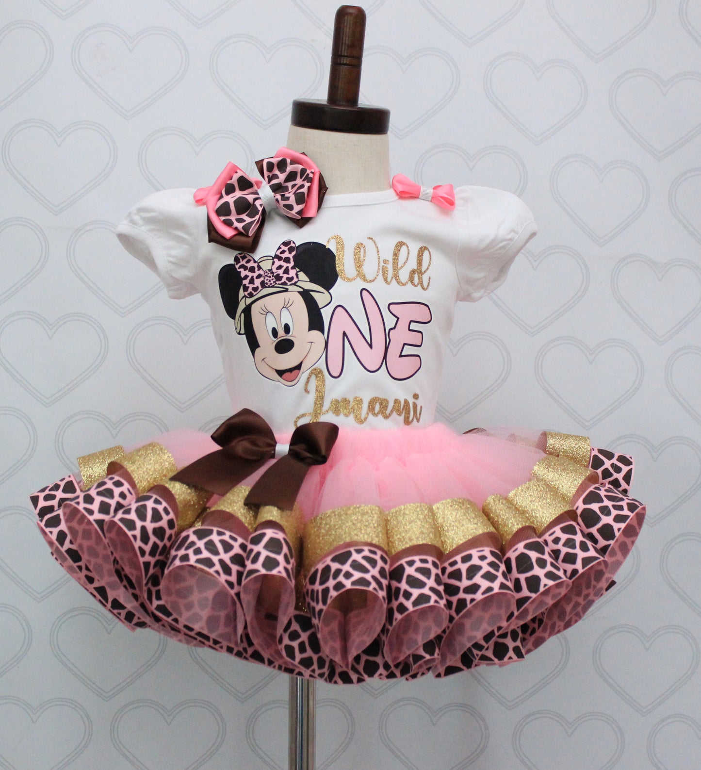 Mouse safari Tutu set- mouse safari  outfit- mouse safari birthday outfit-Minnie Safari