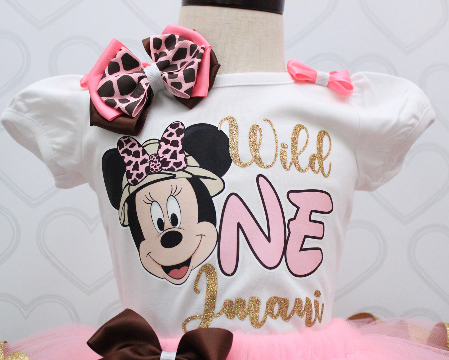 Mouse safari Tutu set- mouse safari  outfit- mouse safari birthday outfit-Minnie Safari