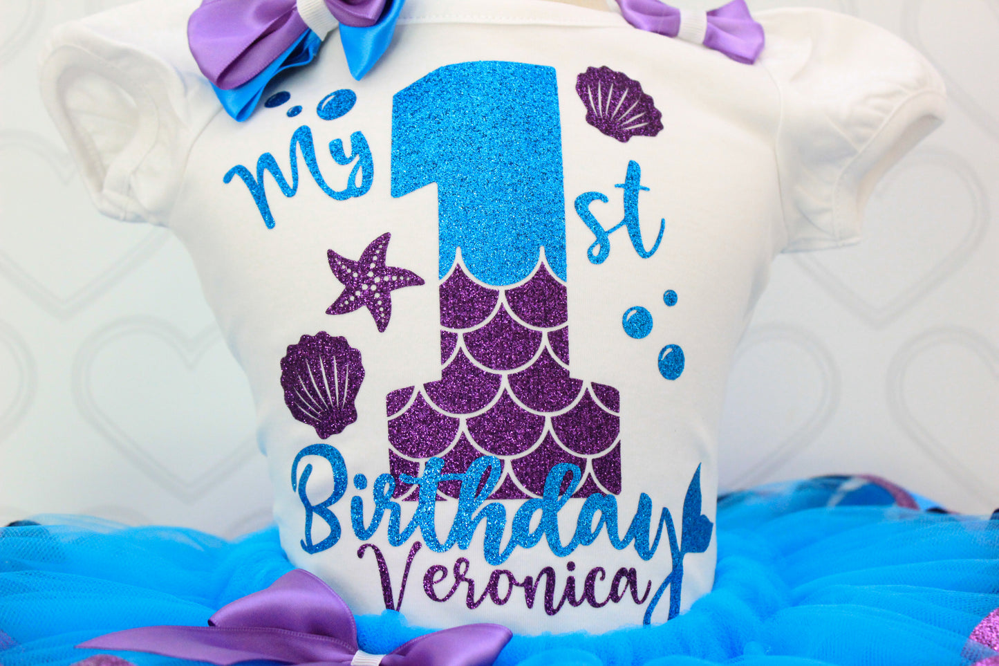 Mermaid Tutu set-Mermaid outfit-Mermaid dress- Mermaid tutu-Mermaid Birthday outfit