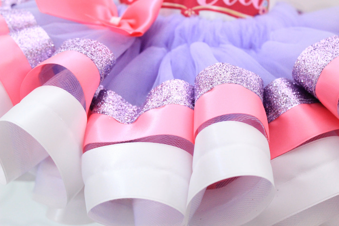 Sofia the first tutu set-Sofia the first tutu set-Sofia the first outfit-Sofia the first ribbon trim set